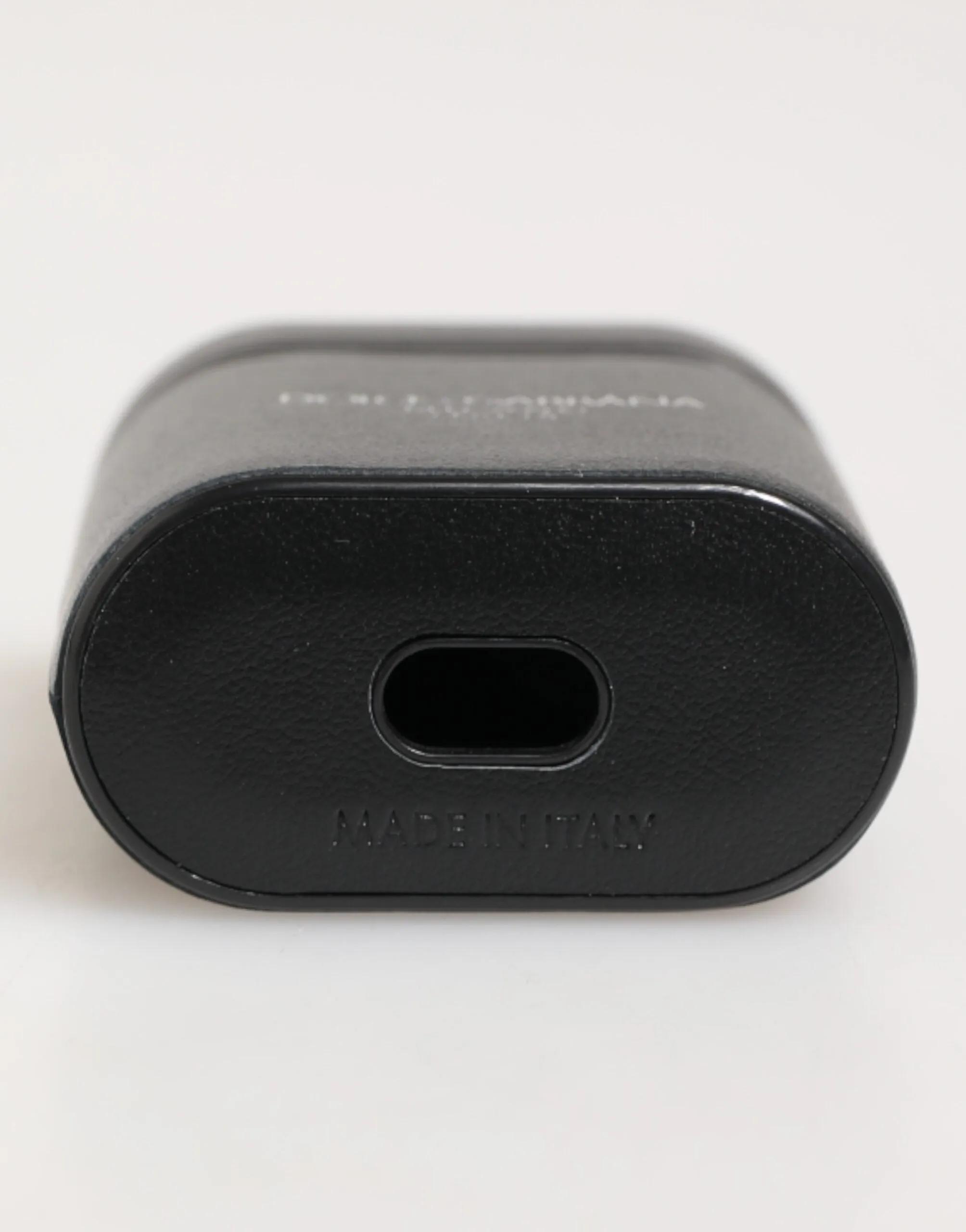 Dolce & Gabbana Black Calfskin Leather Logo Print Flip Holder Airpods Case sold by Siebentaschen product image thumbnail 5