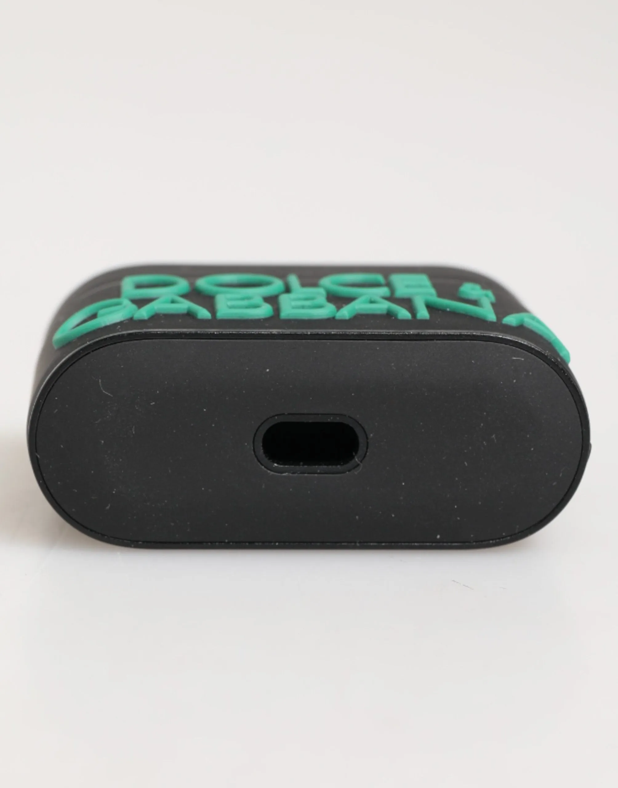 Dolce & Gabbana Black Mint Rubber Logo Embossed Accessory Airpods Case sold by Siebentaschen product image thumbnail 5