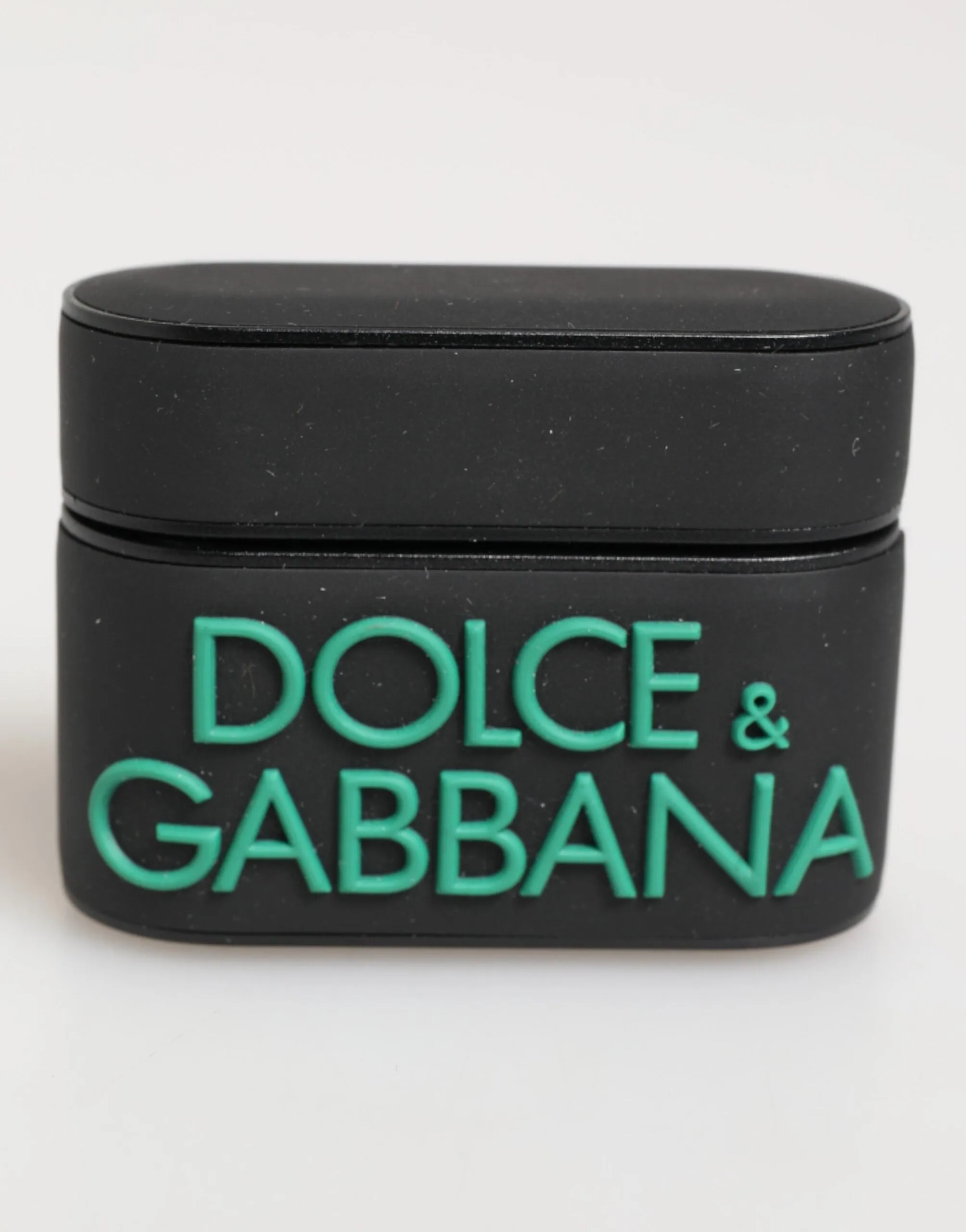 Dolce & Gabbana Black Mint Rubber Logo Embossed Accessory Airpods Case sold by Siebentaschen product image thumbnail 2