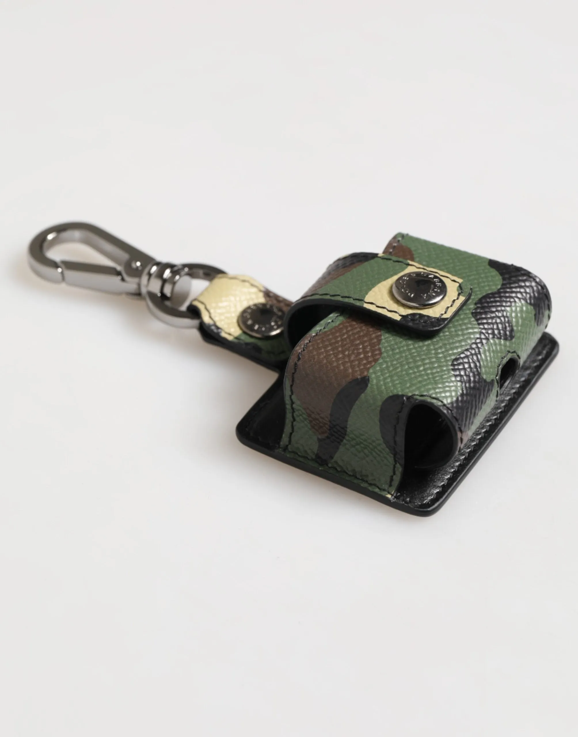 Dolce & Gabbana Multicolor Camouflage Leather Metal Accessory Airpods Case sold by Siebentaschen product image thumbnail 4