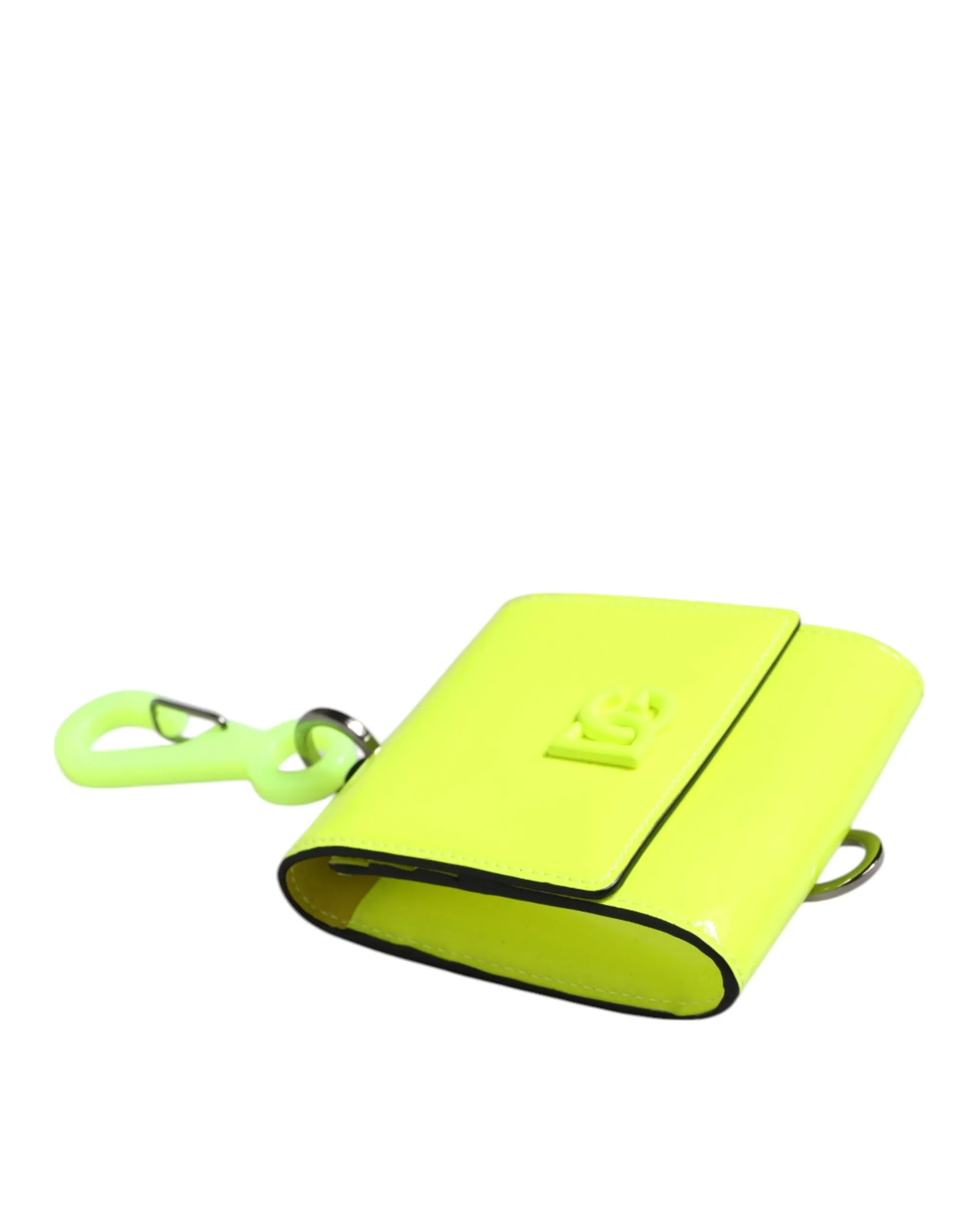 Dolce & Gabbana Yellow Green Bifold DG Logo Neck Strap Cardholder Wallet sold by Siebentaschen product image thumbnail 3
