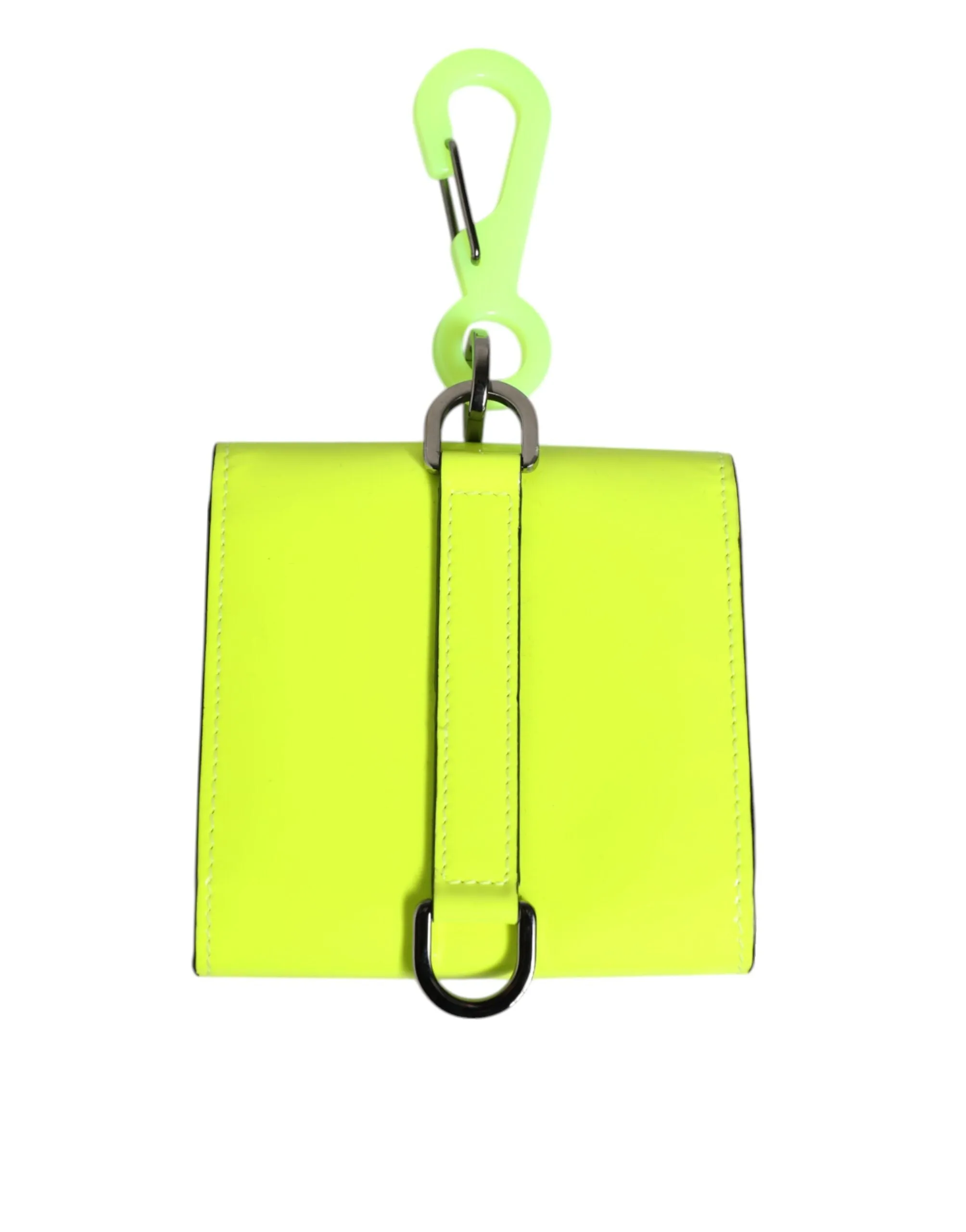 Dolce & Gabbana Yellow Green Bifold DG Logo Neck Strap Cardholder Wallet sold by Siebentaschen product image thumbnail 5