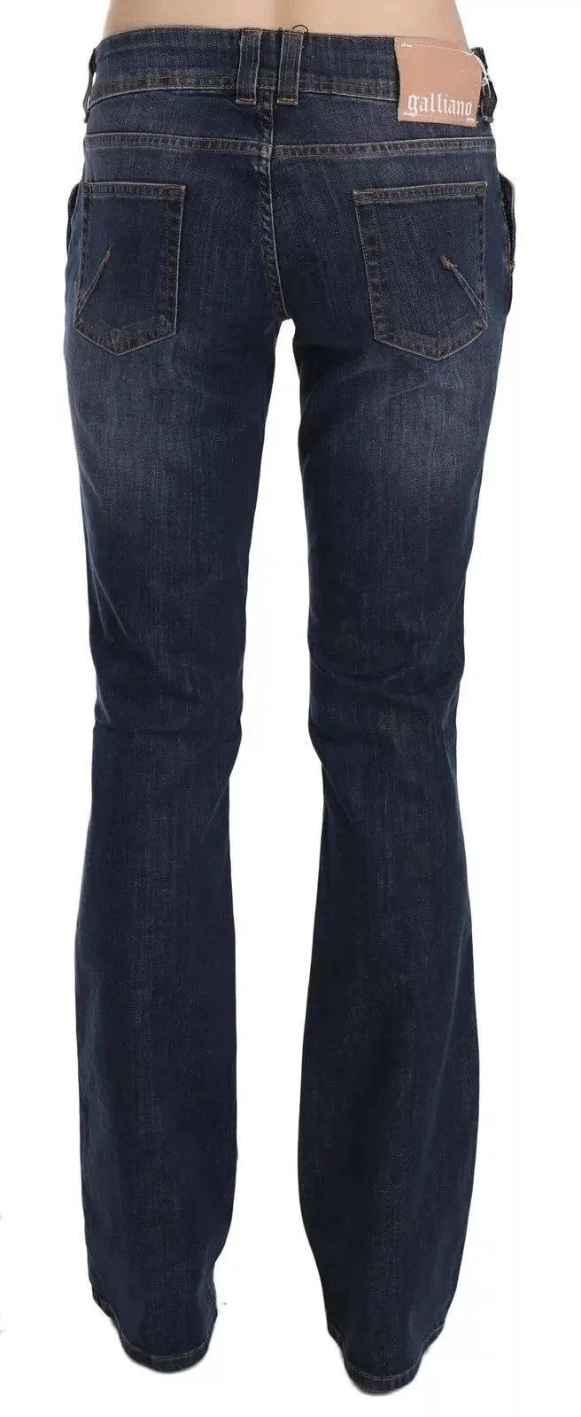 John Galliano Blue Washed Mid Waist Flared Denim Casual Pants Jeans sold by Siebentaschen product image thumbnail 3