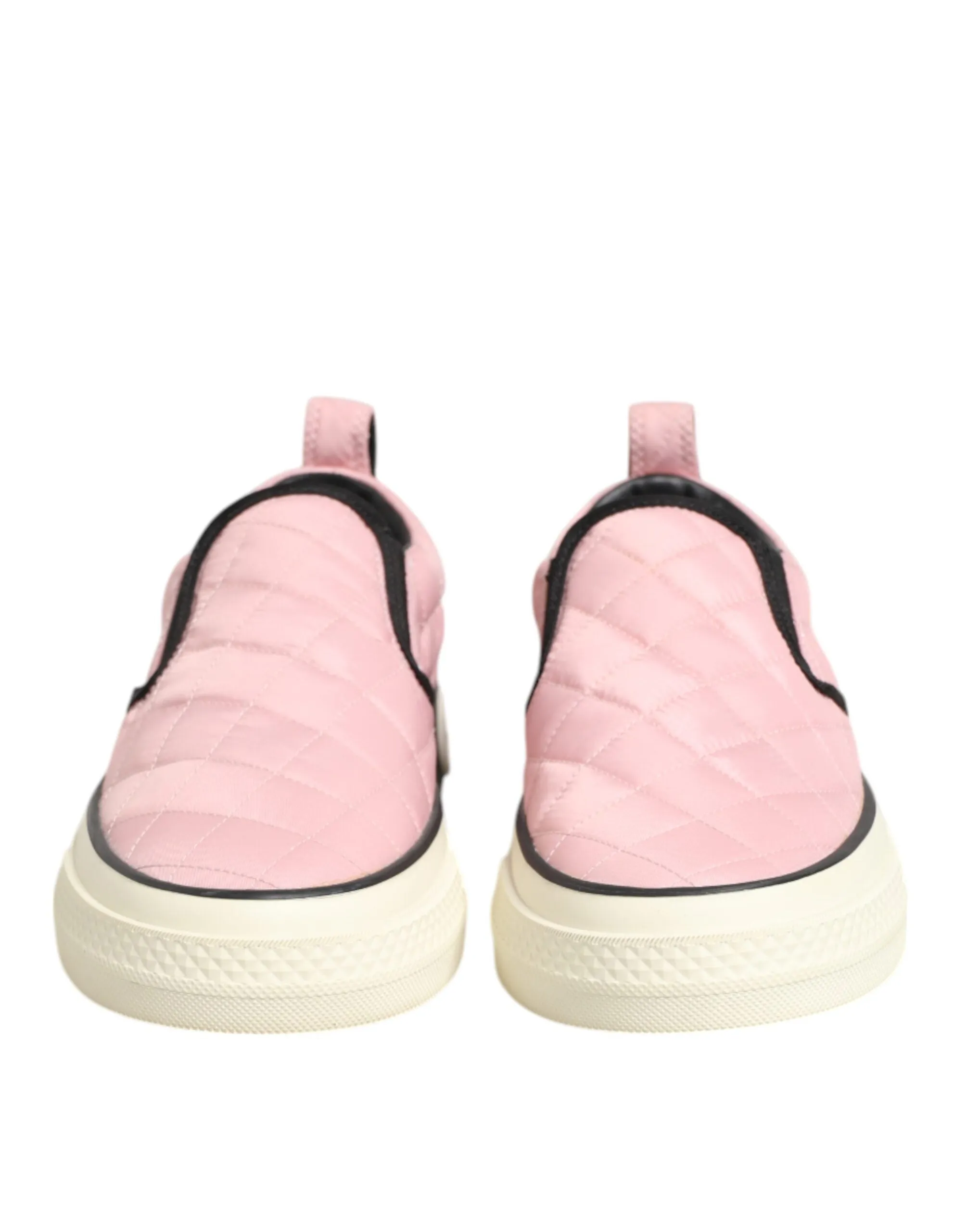 Dolce & Gabbana Pink Quilted Nylon Slip-On Sneaker Shoes sold by Siebentaschen product image thumbnail 3