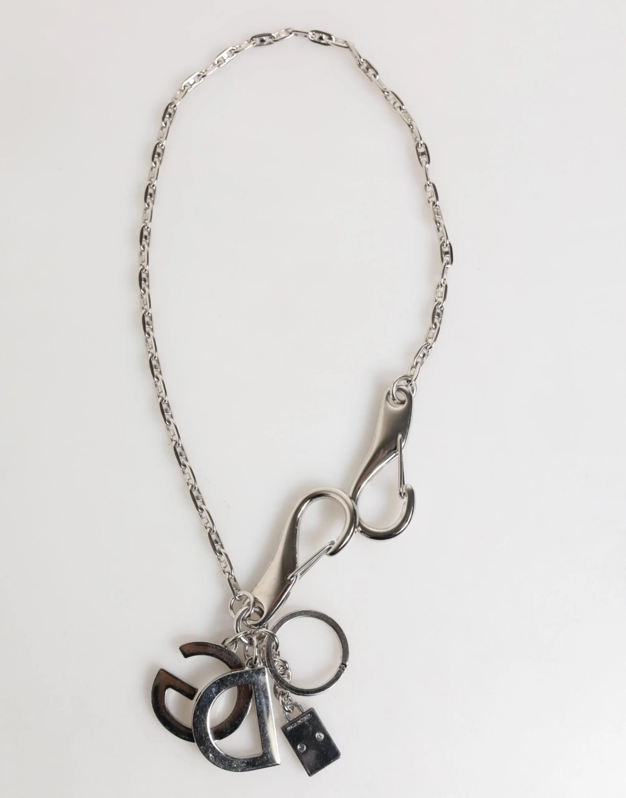 Dolce & Gabbana Silver DG Logo Key Holder Keychain Bag Charm Keyring sold by Siebentaschen product image thumbnail 5