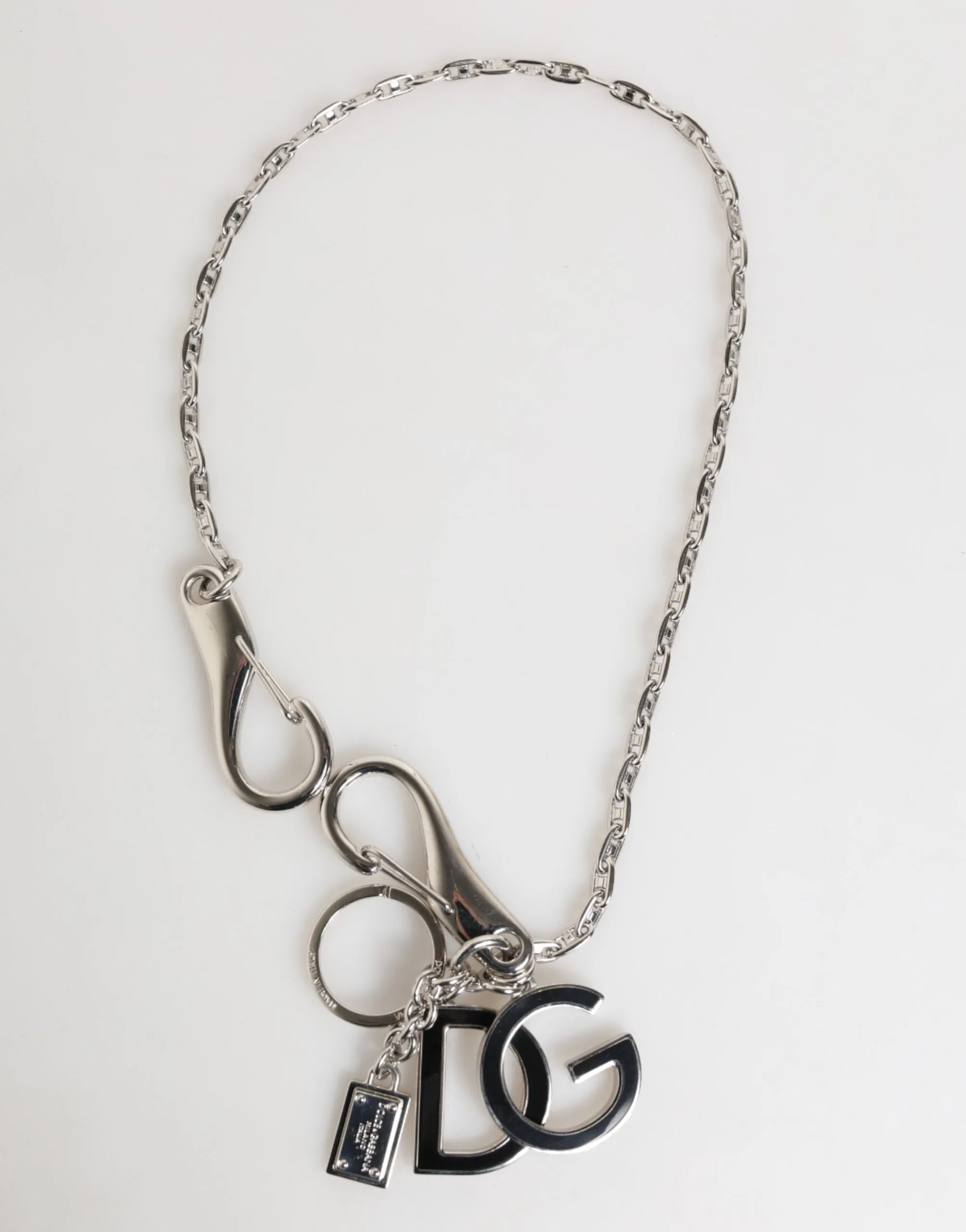 Dolce & Gabbana Silver DG Logo Key Holder Keychain Bag Charm Keyring sold by Siebentaschen product image thumbnail 2