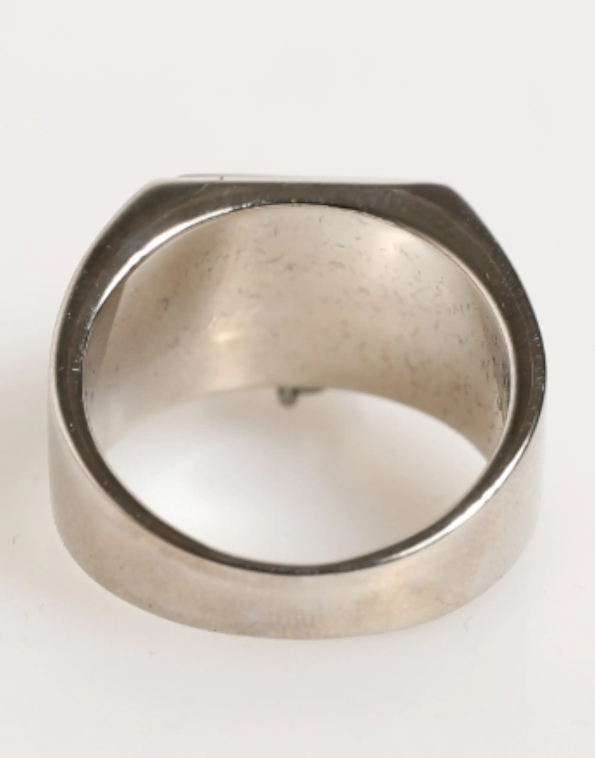 Dolce & Gabbana Silver Tone Pyramid DG Logo Real Brass Ring sold by Siebentaschen product image thumbnail 5