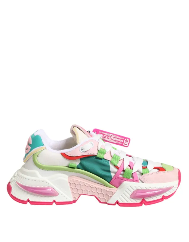 Dolce & Gabbana Multicolor Leather Airmaster Low Top Sneaker Shoes sold by Siebentaschen