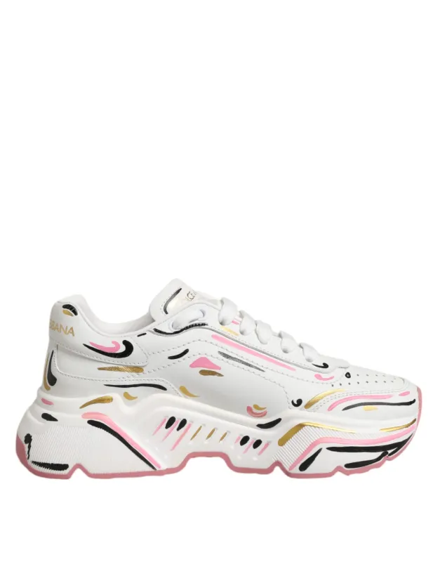 Dolce & Gabbana Multicolor Hand Painted DAYMASTER Sneaker Shoes sold by Siebentaschen