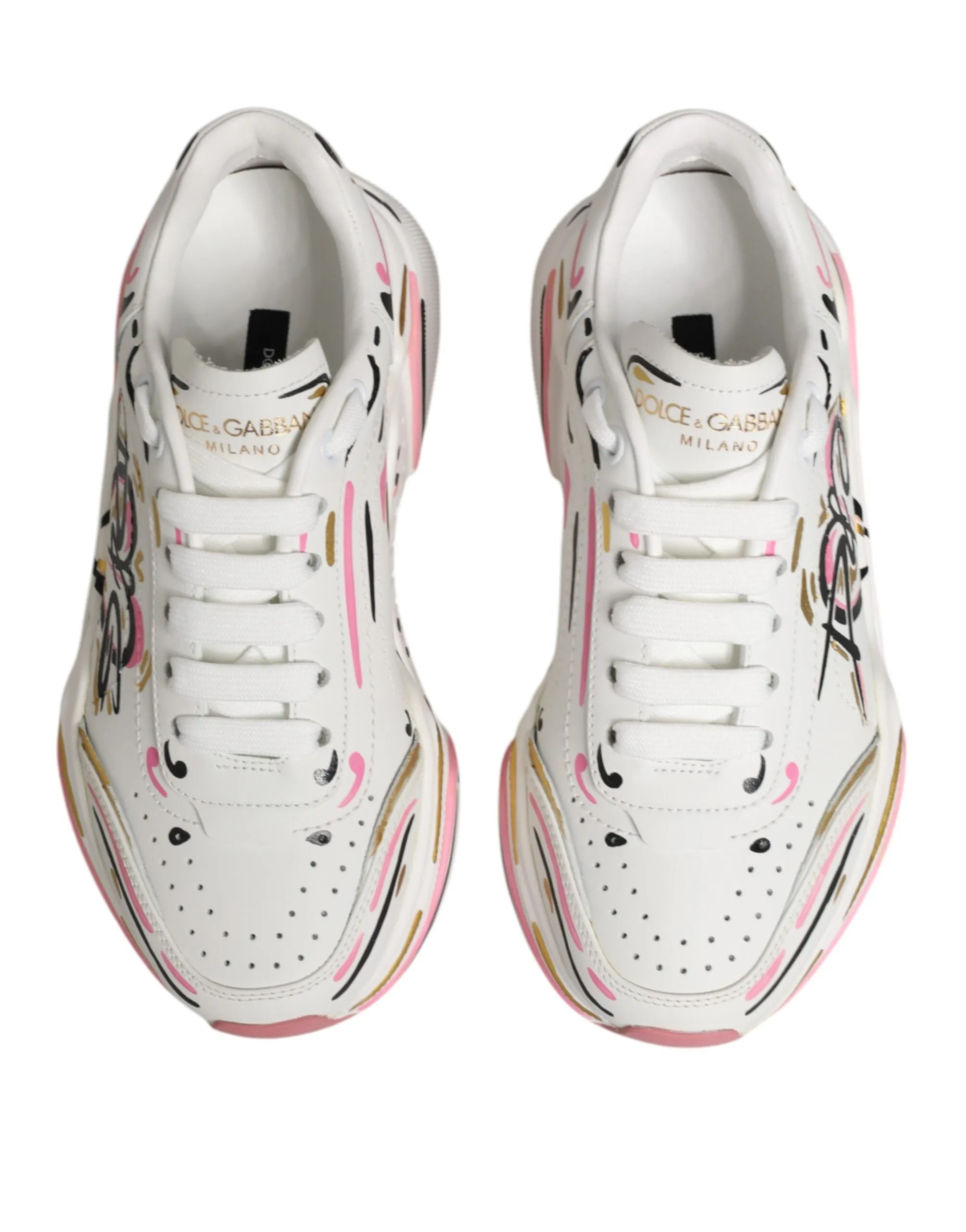 Dolce & Gabbana Multicolor Hand Painted DAYMASTER Sneaker Shoes sold by Siebentaschen product image thumbnail 5