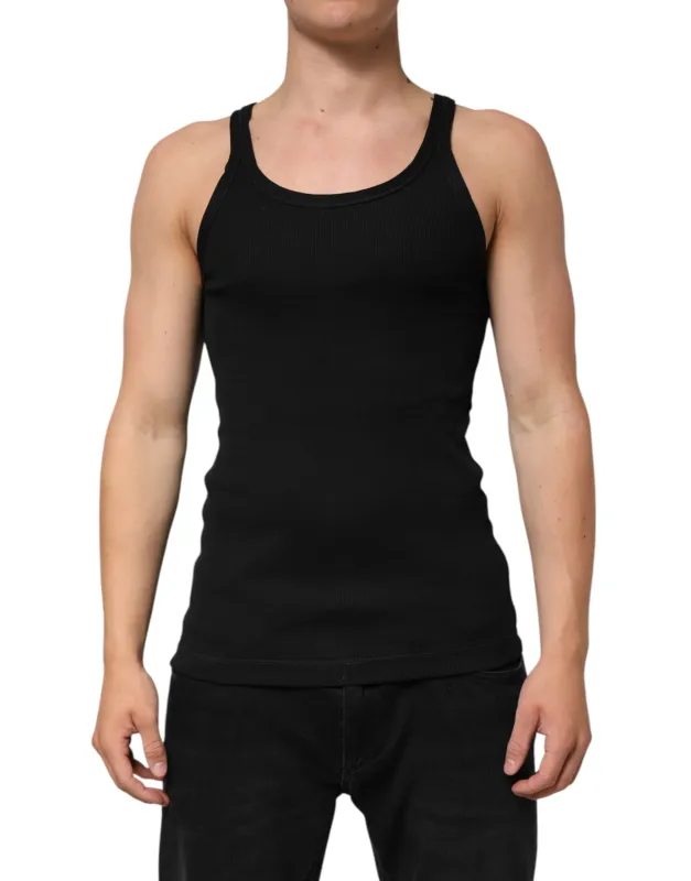 Dolce & Gabbana Black Tank Sleeveless Underwear Men T-shirt sold by Siebentaschen