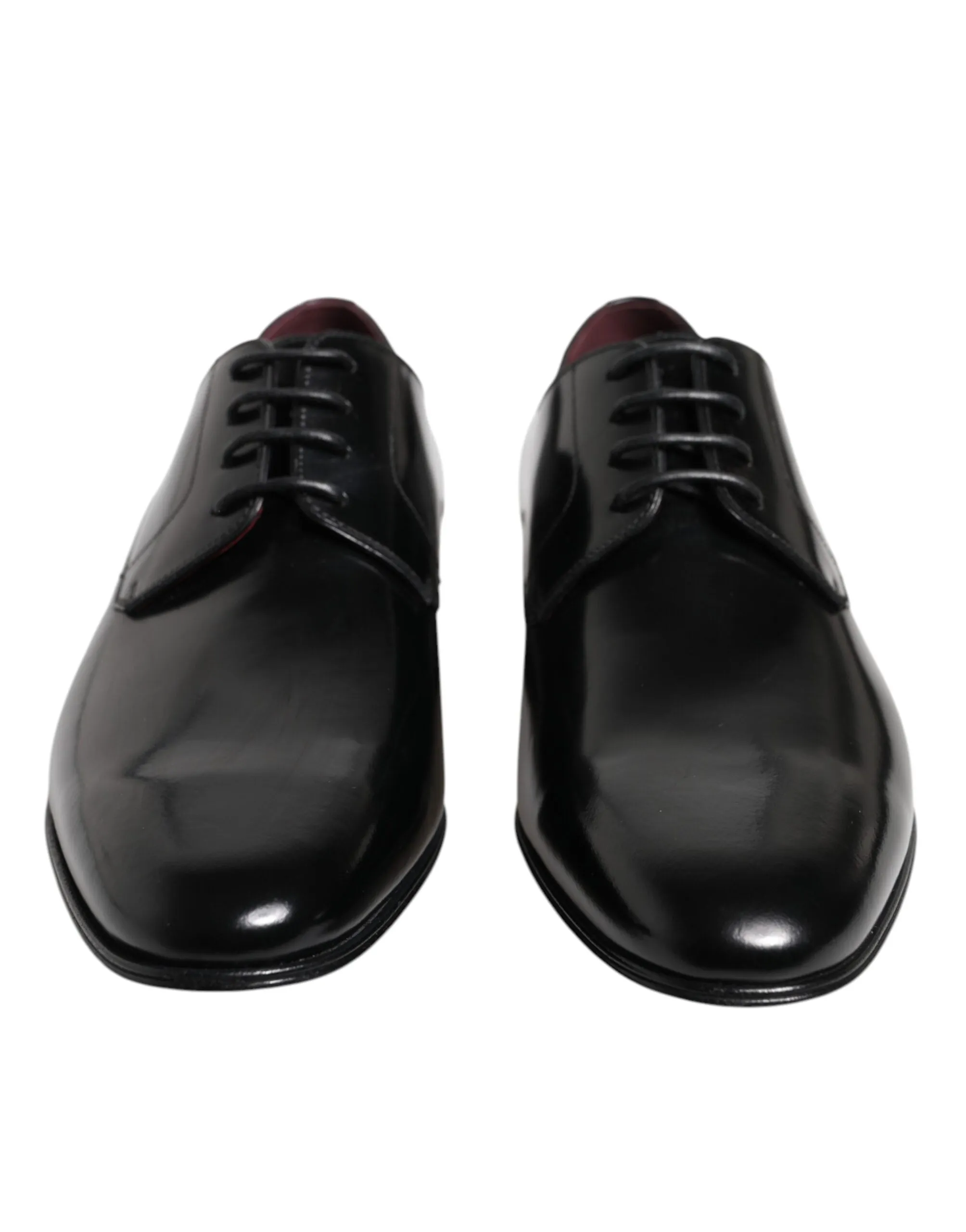 Dolce & Gabbana Men Dress Black Calfskin Leather Derby Shoes sold by Siebentaschen product image thumbnail 4