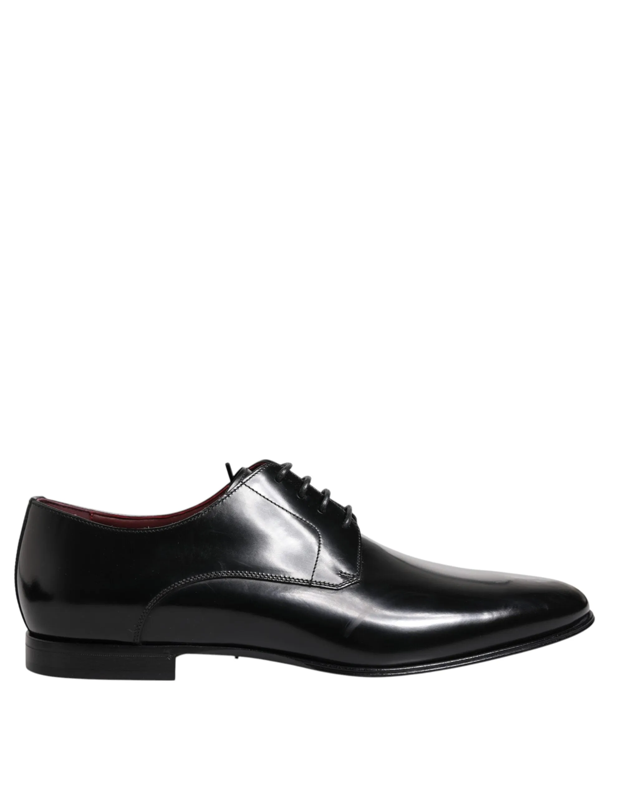 Dolce & Gabbana Men Dress Black Calfskin Leather Derby Shoes sold by Siebentaschen product image thumbnail 2