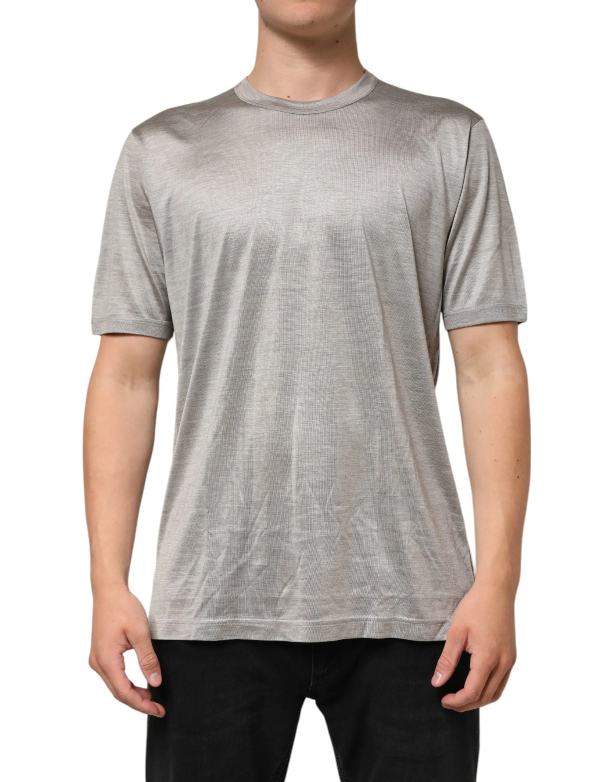 Dolce & Gabbana Beige Hazelnut Cotton Shortsleeve Shirt T-shirt sold by Siebentaschen product image thumbnail 2