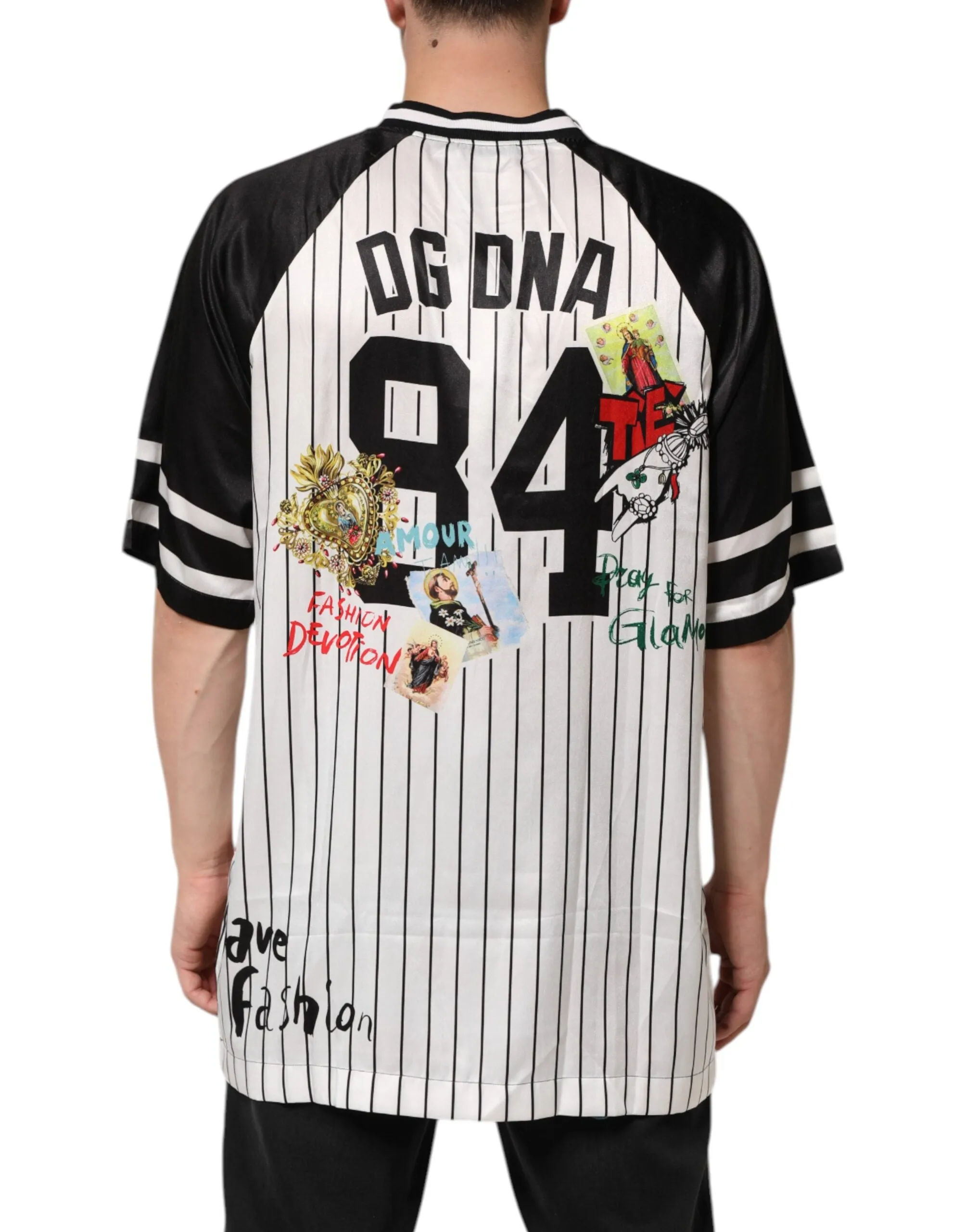 Dolce & Gabbana Tradizione Graffiti Print Oversized Men T-shirt sold by Siebentaschen product image thumbnail 4