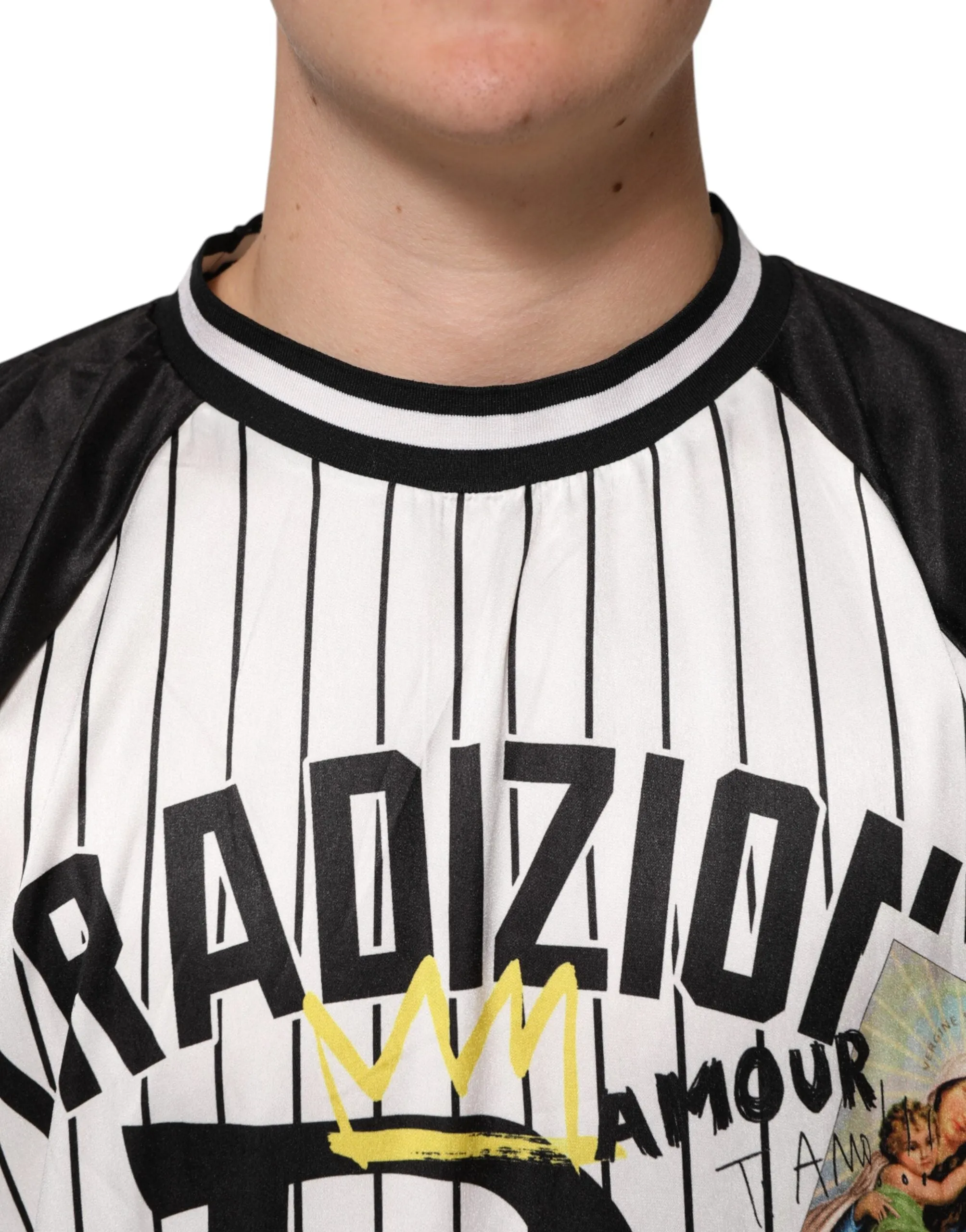 Dolce & Gabbana Tradizione Graffiti Print Oversized Men T-shirt sold by Siebentaschen product image thumbnail 5