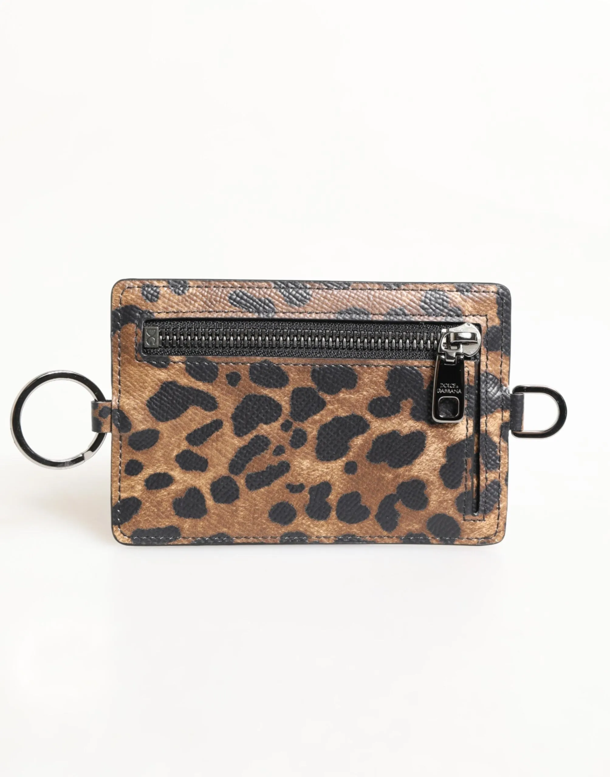 Dolce & Gabbana Leopard Print Leather Embossed Lanyard Card Holder Wallet sold by Siebentaschen product image thumbnail 5