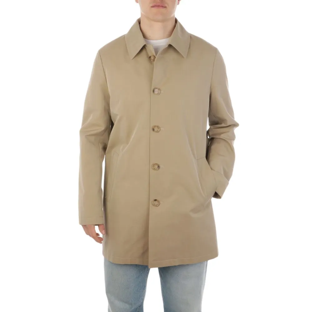 Aquascutum Black Cotton Men's Coat sold by Siebentaschen