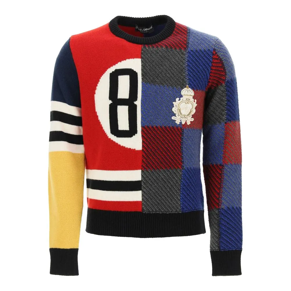 Dolce & Gabbana Multicolor Wool Sweater sold by Siebentaschen