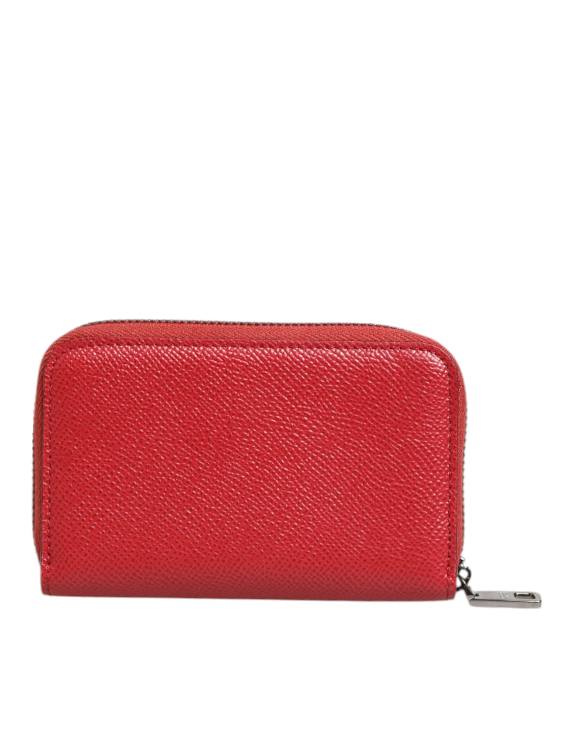 Dolce & Gabbana Red Leather Zip Around Logo Plaque Men Coin Purse Wallet sold by Siebentaschen product image thumbnail 5