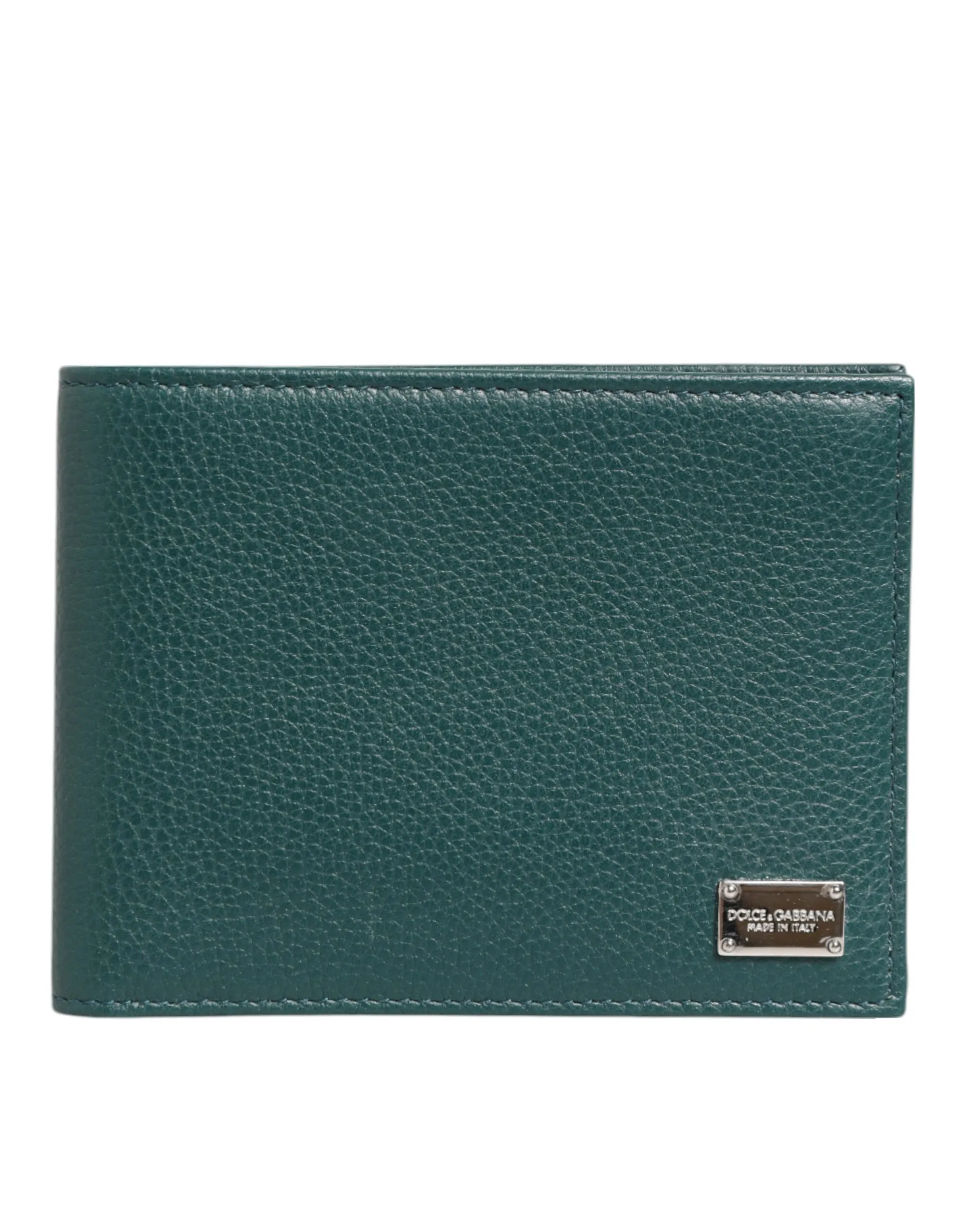 Dolce & Gabbana Green Leather DG Logo Plaque Bifold Card Holder Wallet sold by Siebentaschen product image thumbnail 2