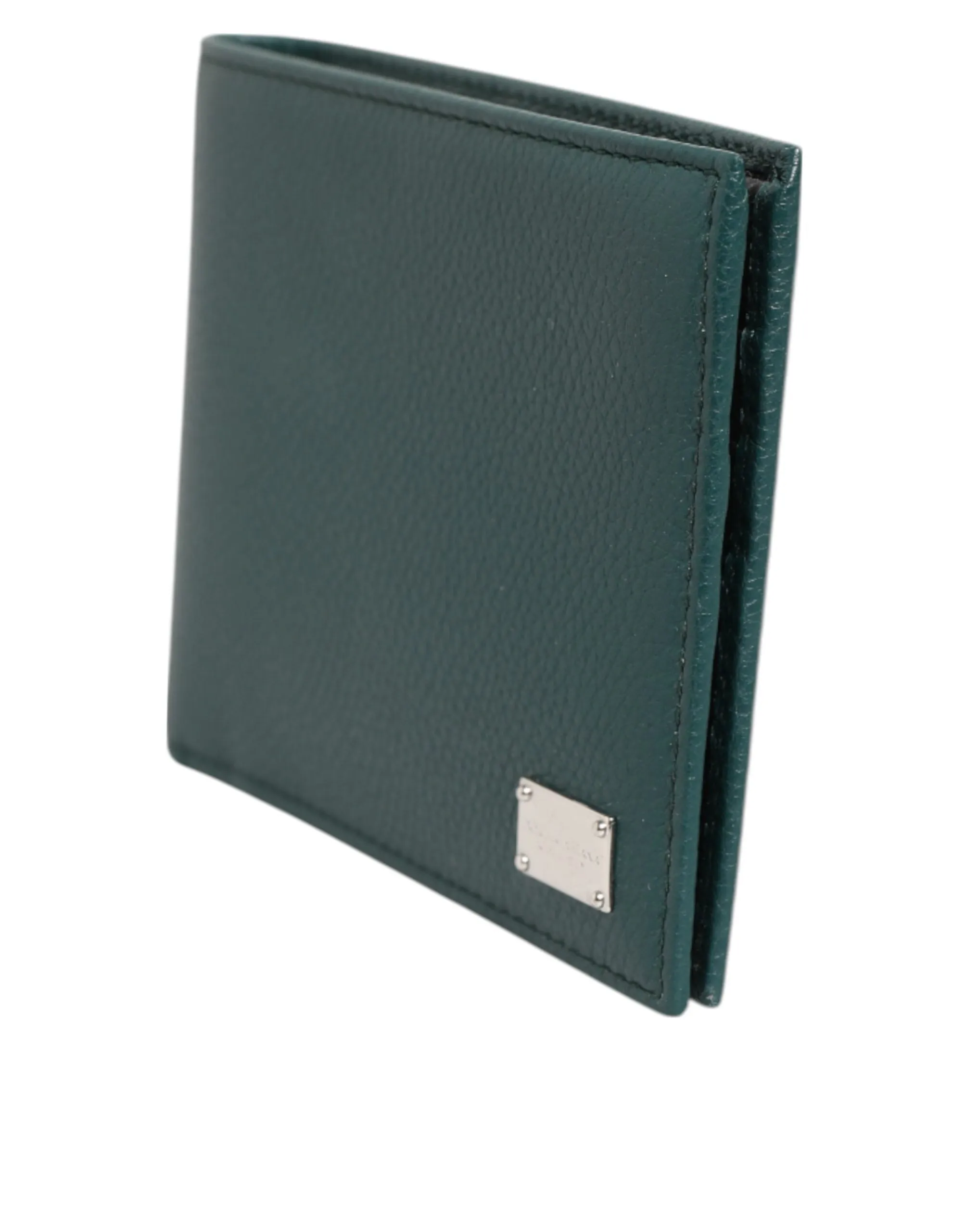 Dolce & Gabbana Green Leather DG Logo Plaque Bifold Men Card Holder Wallet sold by Siebentaschen product image thumbnail 3