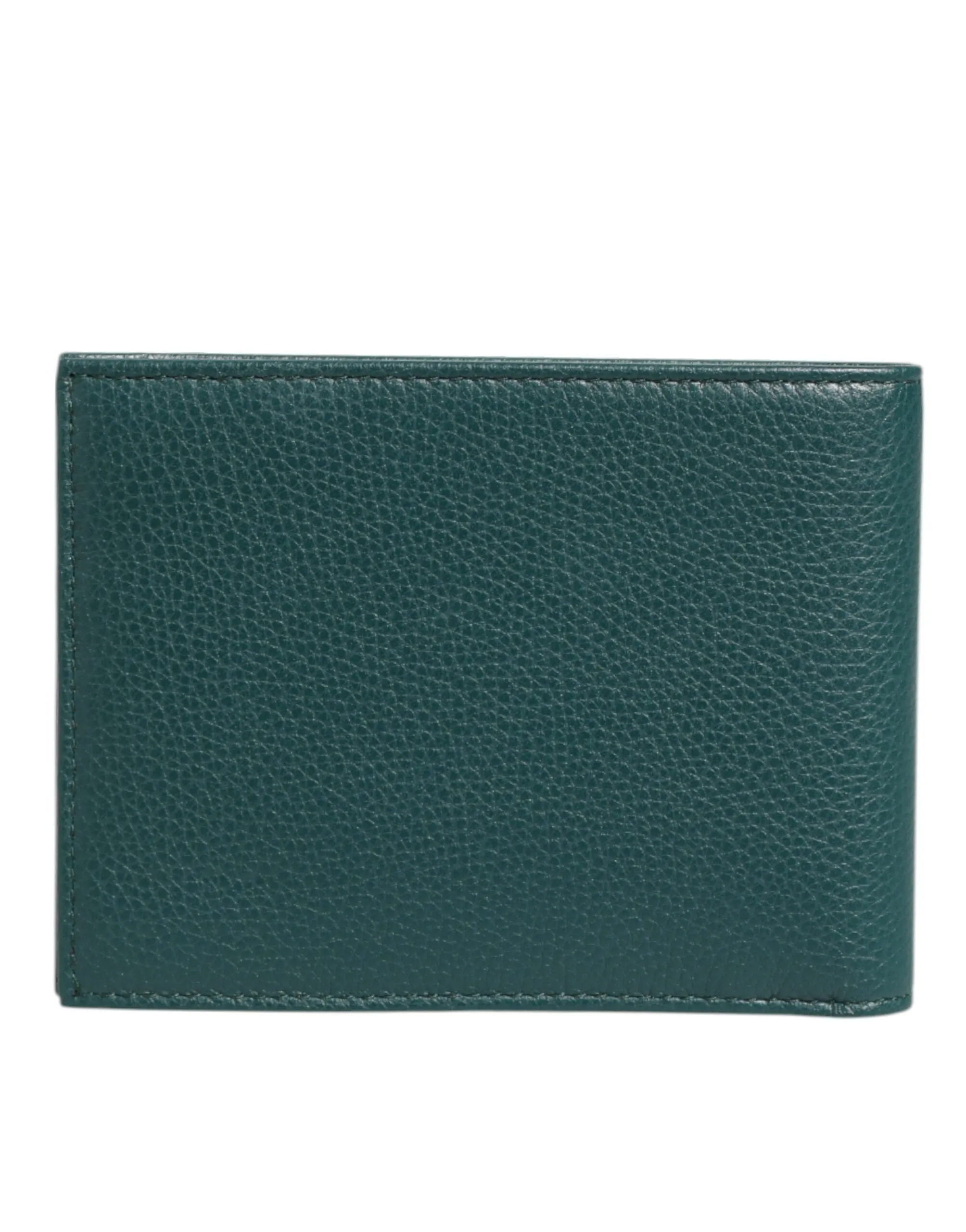 Dolce & Gabbana Green Leather DG Logo Plaque Bifold Men Card Holder Wallet sold by Siebentaschen product image thumbnail 4