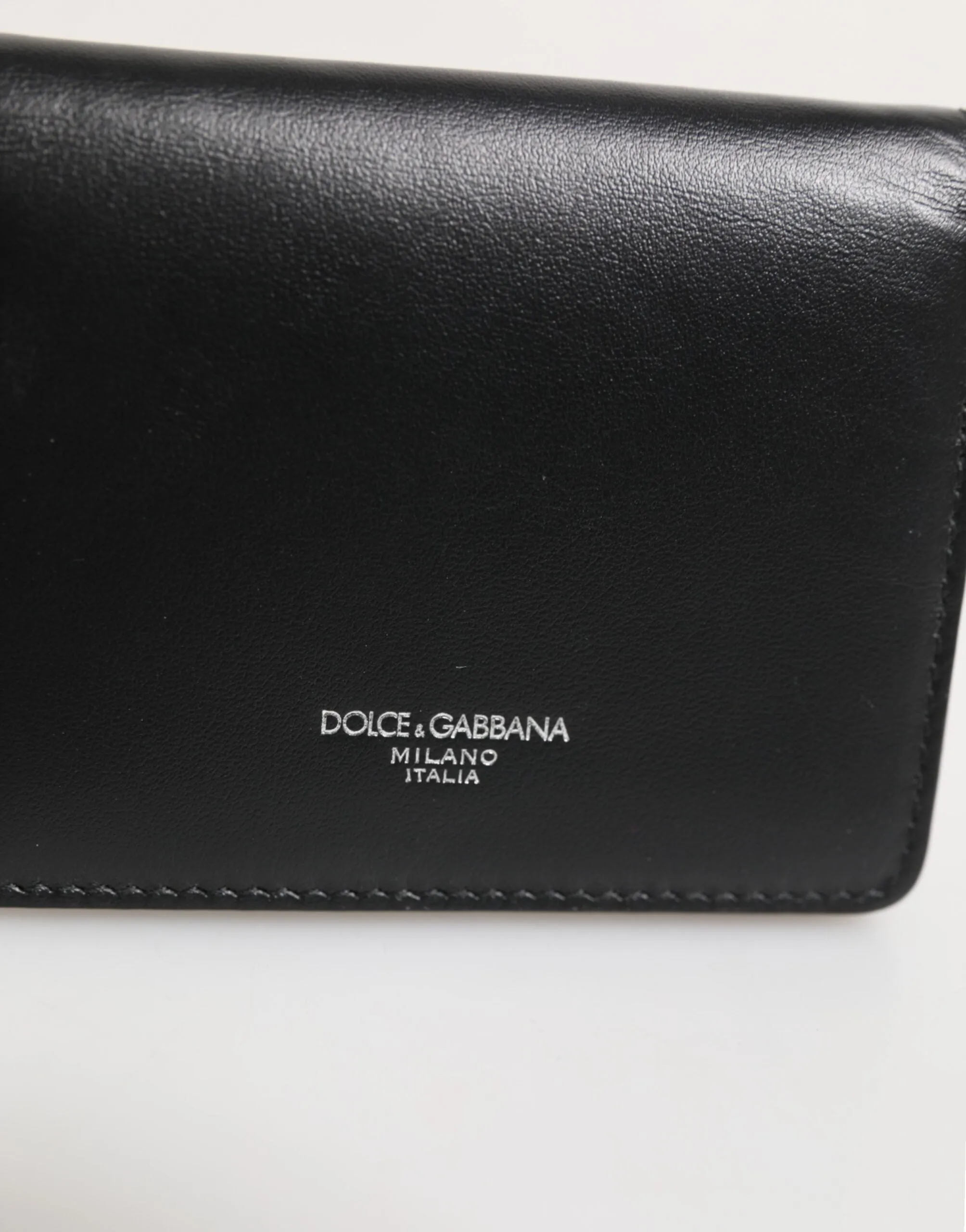 Dolce & Gabbana Black Leather DG Logo Bifold Card Holder Men Borse Wallet sold by Siebentaschen product image thumbnail 3