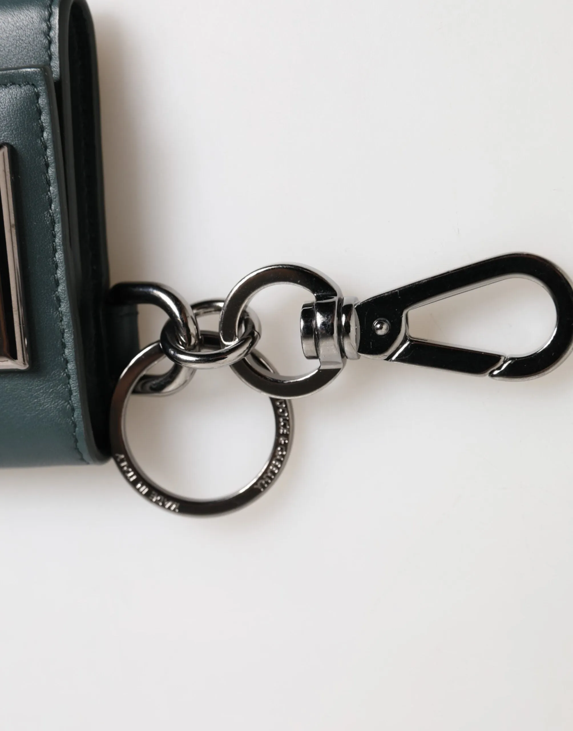 Dolce & Gabbana Dark Green Leather DG Logo Coin Purse Bag Charm Wallet sold by Siebentaschen product image thumbnail 4