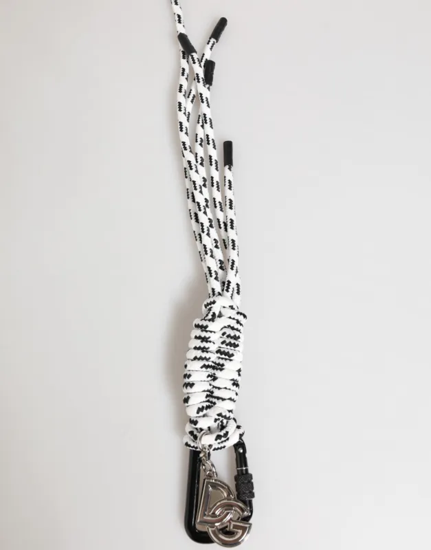 Dolce & Gabbana Multicolor Polyester Tape String DG Logo Keychain Keyring sold by Siebentaschen