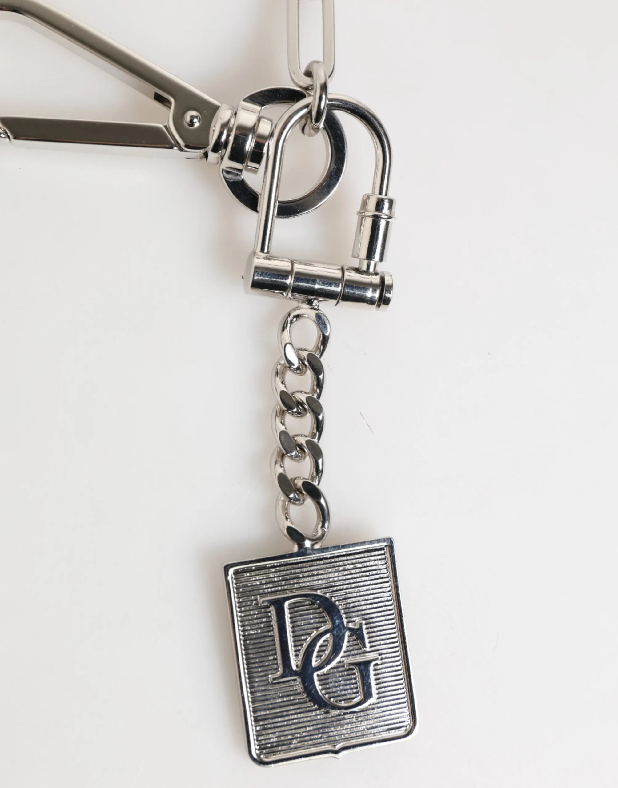 Dolce & Gabbana Silver Tone Metal Chain DG Logo Pendant Men Necklace sold by Siebentaschen product image thumbnail 3