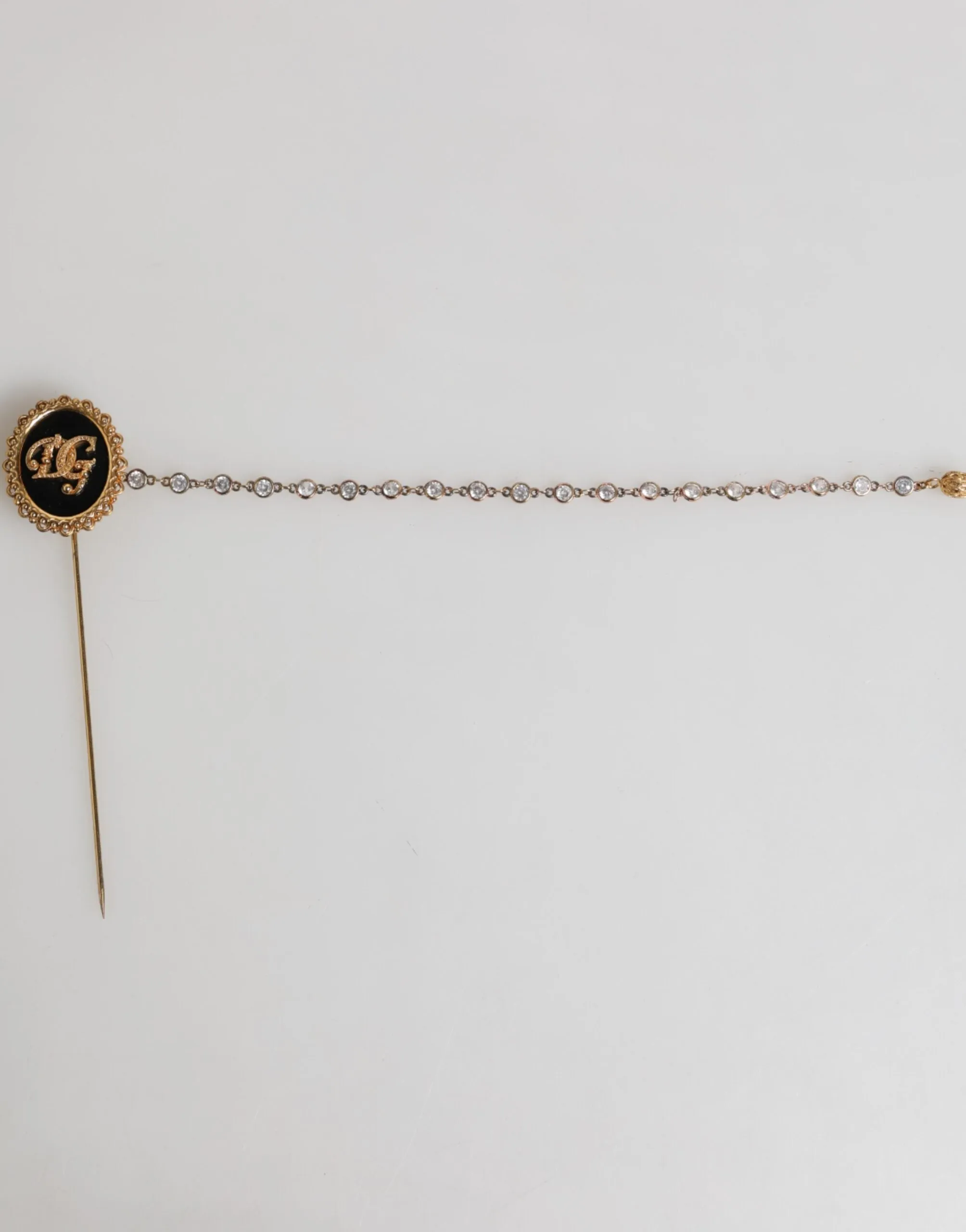 Dolce & Gabbana Lapel Pin DG Logo Gold Chain Mens Accessories Brooch sold by Siebentaschen product image thumbnail 5