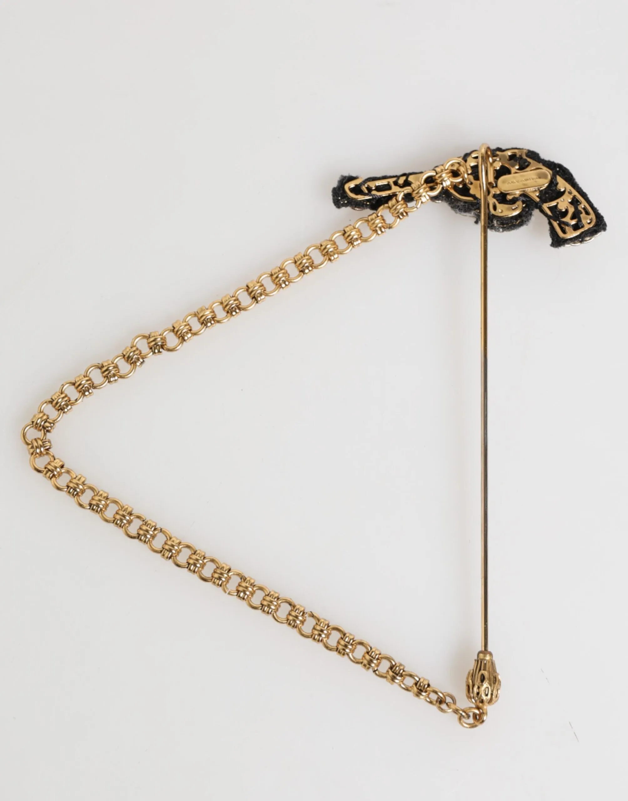 Dolce & Gabbana Lapel Pin Brass Copper Revolver Men Accessories Brooch sold by Siebentaschen product image thumbnail 5