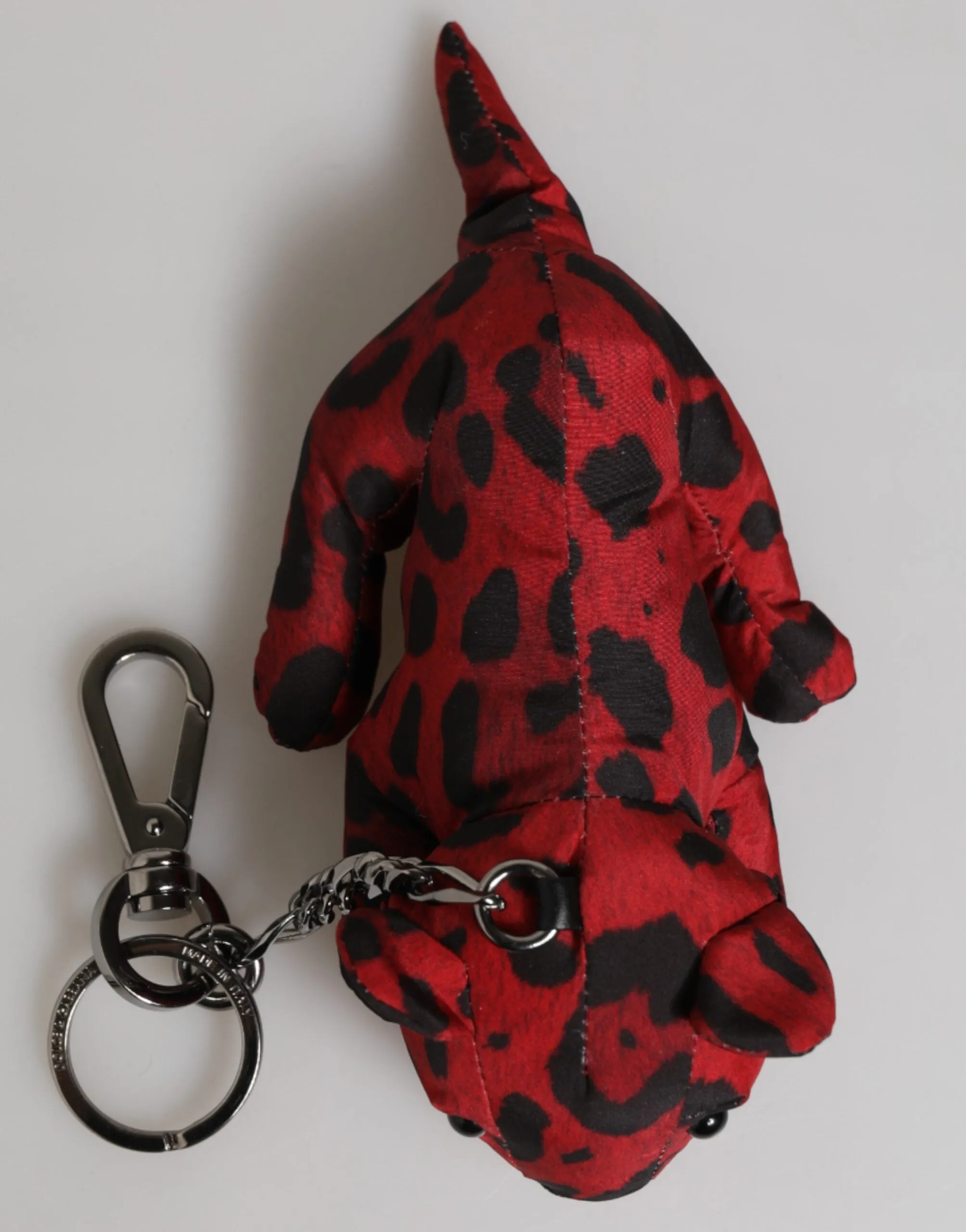 Dolce & Gabbana Red Black Polyester Animal Silhouette Keychain Keyring sold by Siebentaschen product image thumbnail 3
