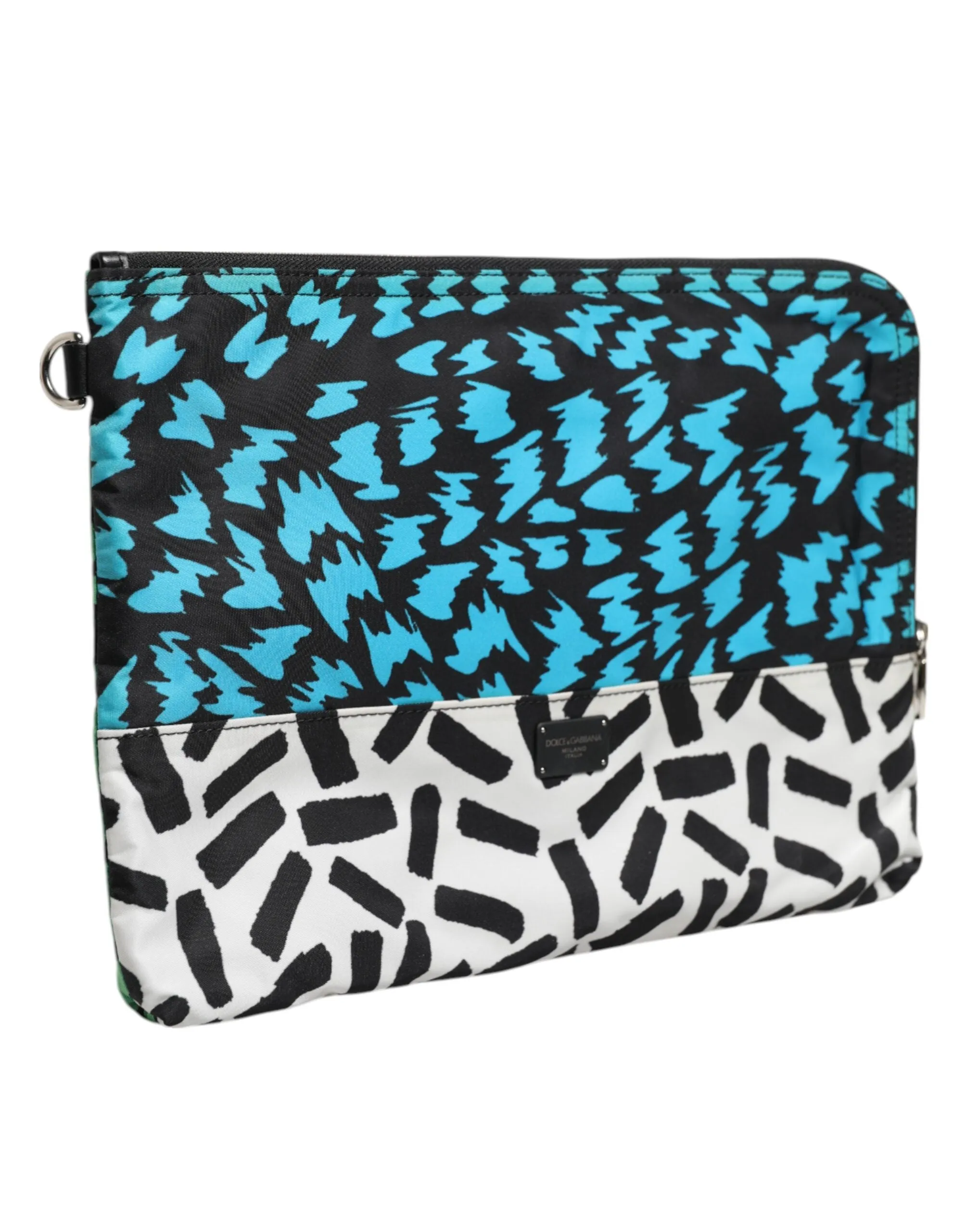 Dolce & Gabbana Multicolor Printed Nylon Logo Plaque Men Clutch Pouch Bag sold by Siebentaschen product image thumbnail 3