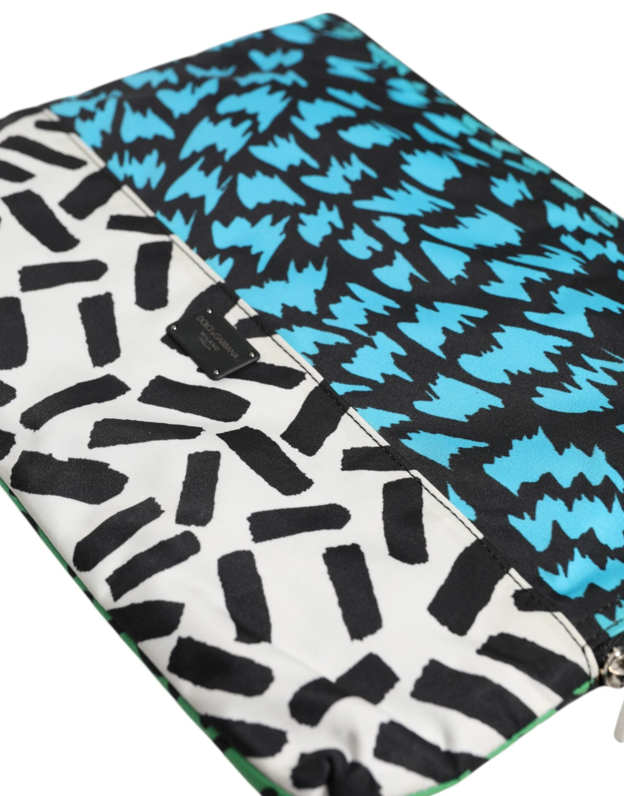 Dolce & Gabbana Multicolor Printed Nylon Logo Plaque Men Clutch Pouch Bag sold by Siebentaschen product image thumbnail 5