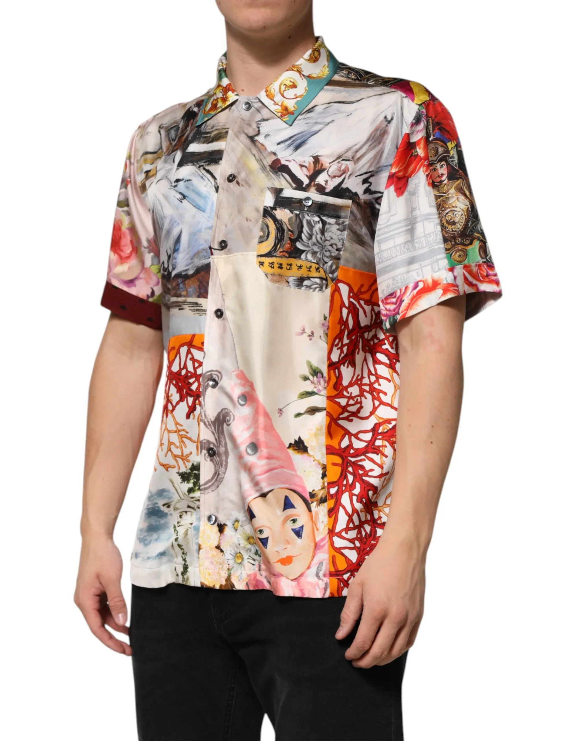 Dolce & Gabbana Multicolor Shell Print Hawaii Casual Shirt sold by Siebentaschen product image thumbnail 3