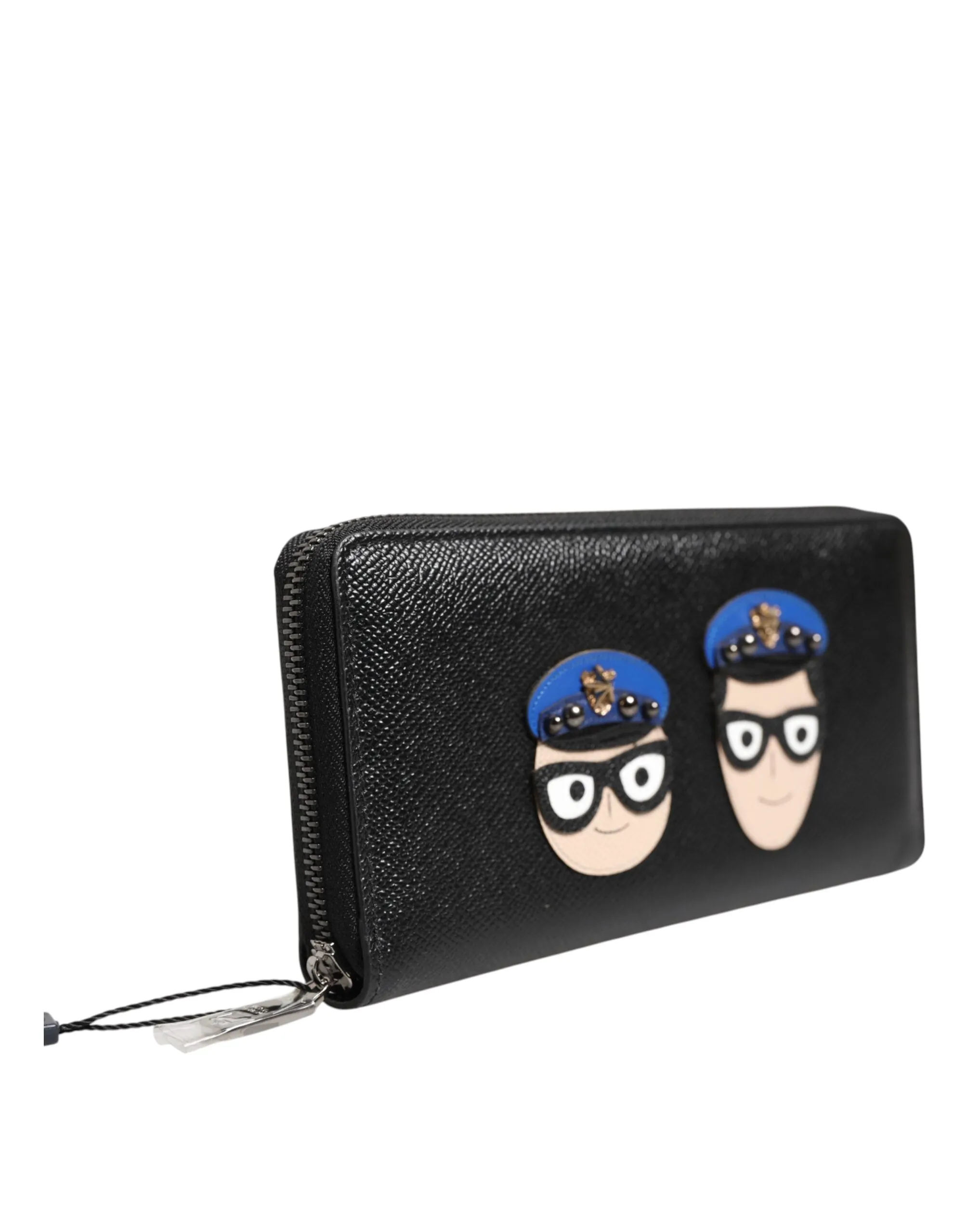 Dolce & Gabbana Black Leather #DGFAMILY Zipper Continental Mens Wallet sold by Siebentaschen product image thumbnail 3