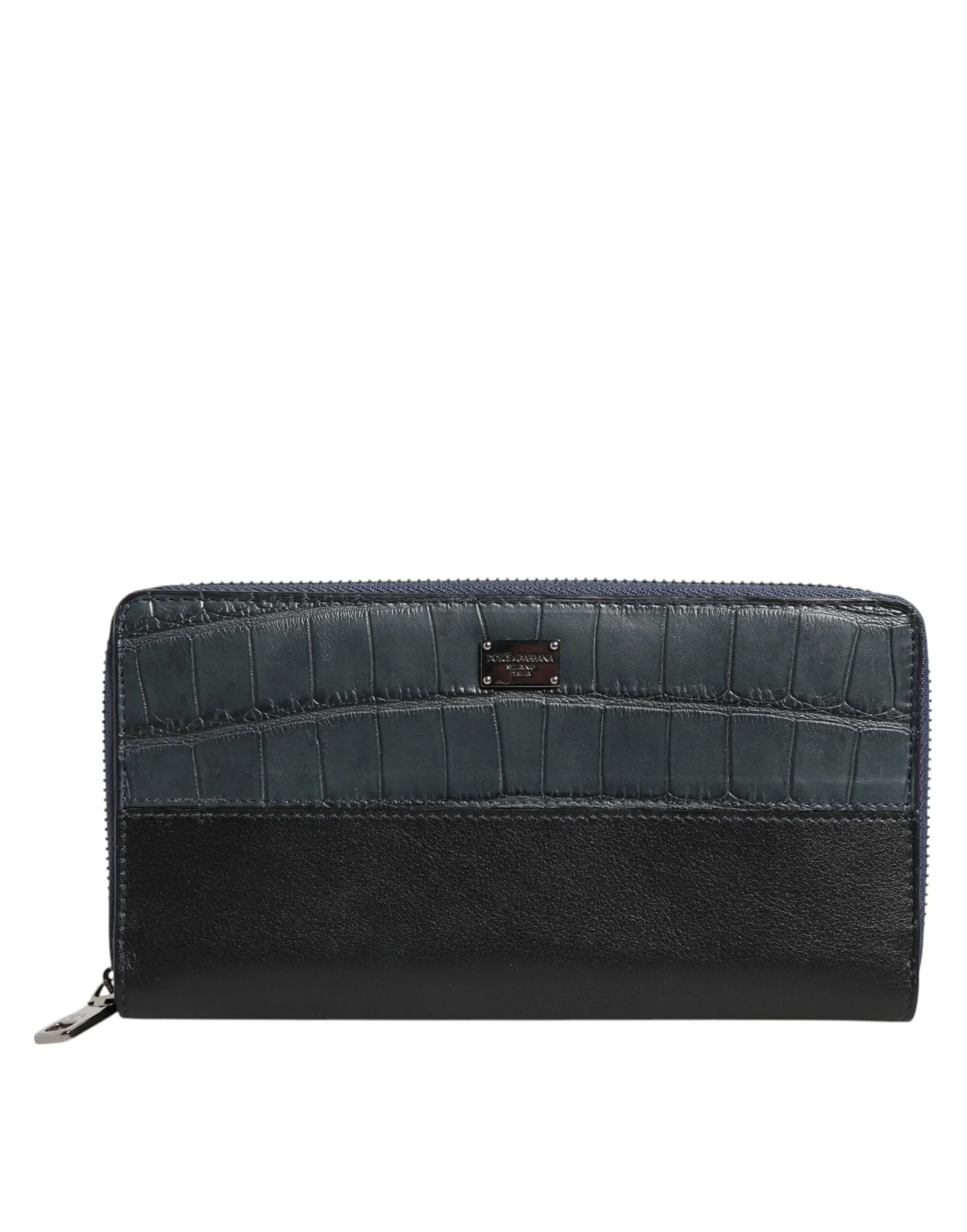 Dolce & Gabbana Black Blue Exotic Leather Men Continental Clutch Wallet sold by Siebentaschen product image thumbnail 2