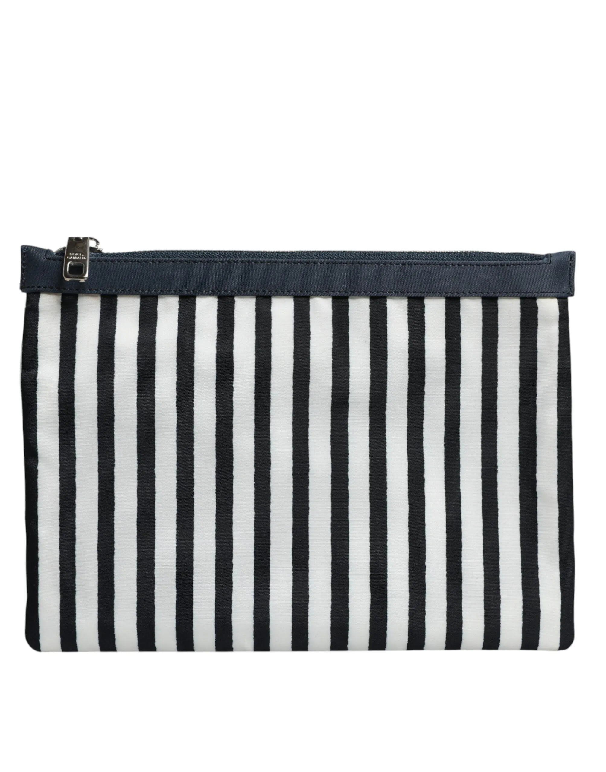 Dolce & Gabbana Black White Striped Logo Plaque Clutch Pouch Bag sold by Siebentaschen product image thumbnail 4