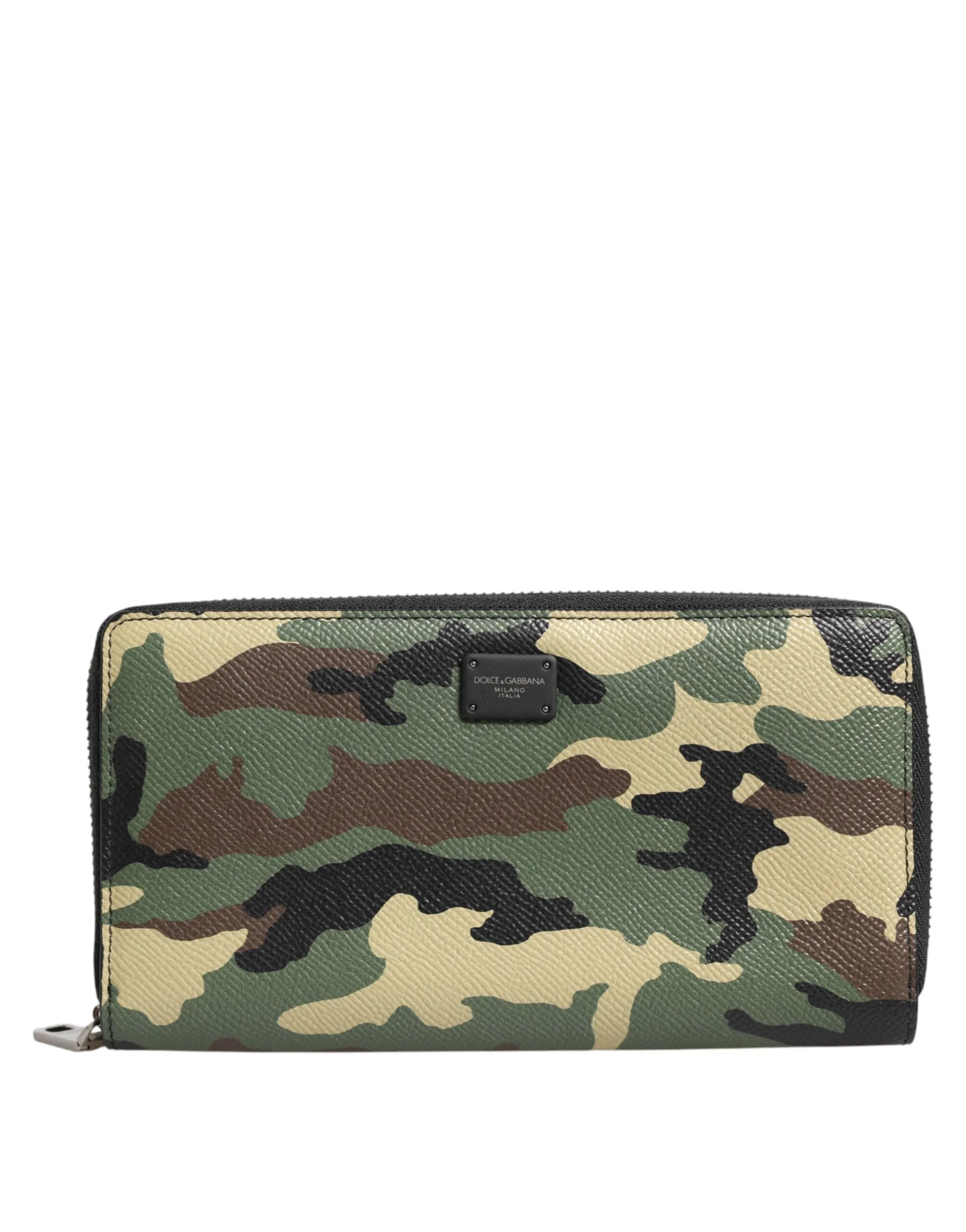 Dolce & Gabbana Multicolor Camouflage Logo Zip Around Continental Wallet sold by Siebentaschen