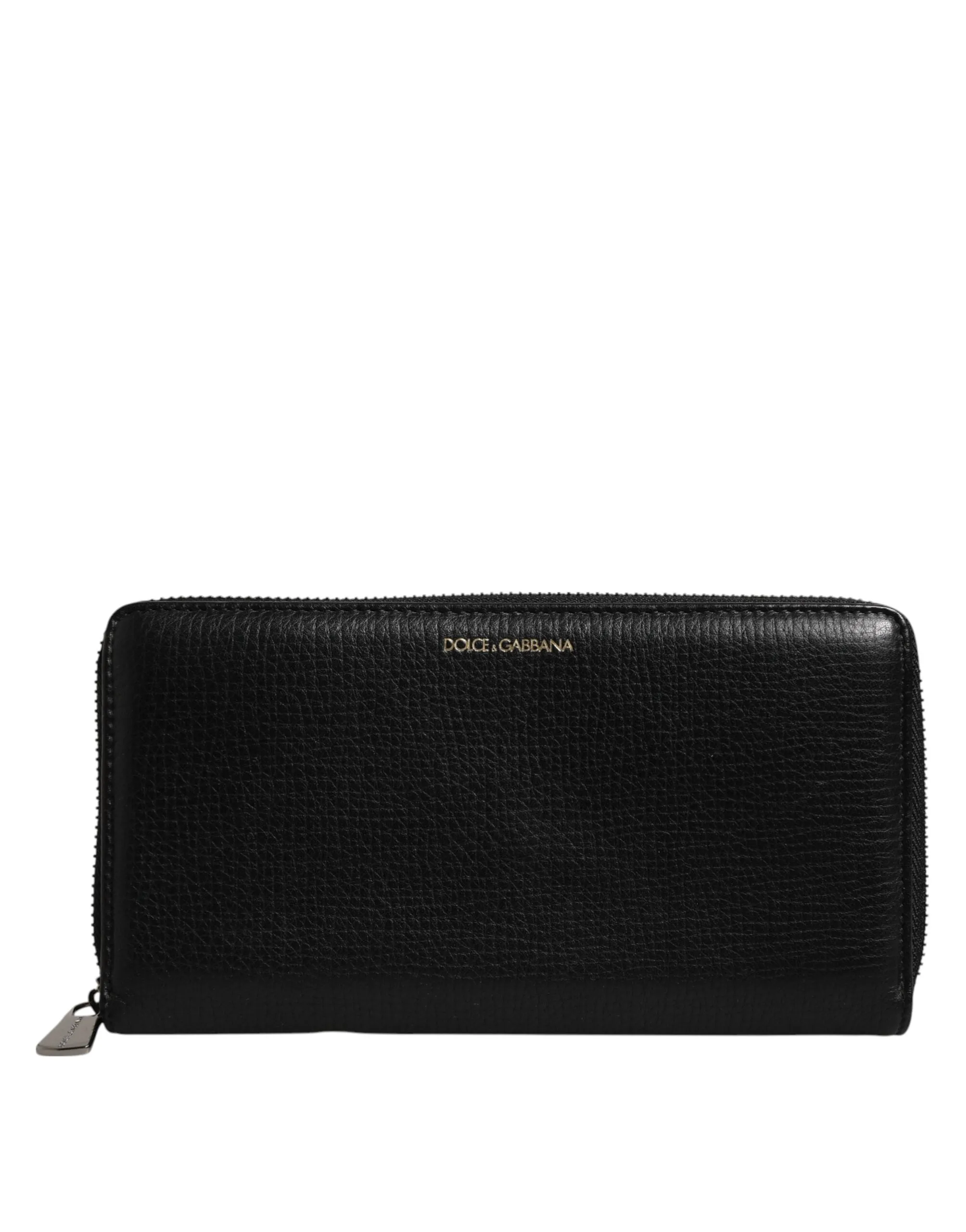 Dolce & Gabbana Black Calfskin Leather Logo Zip Around Continental Wallet sold by Siebentaschen