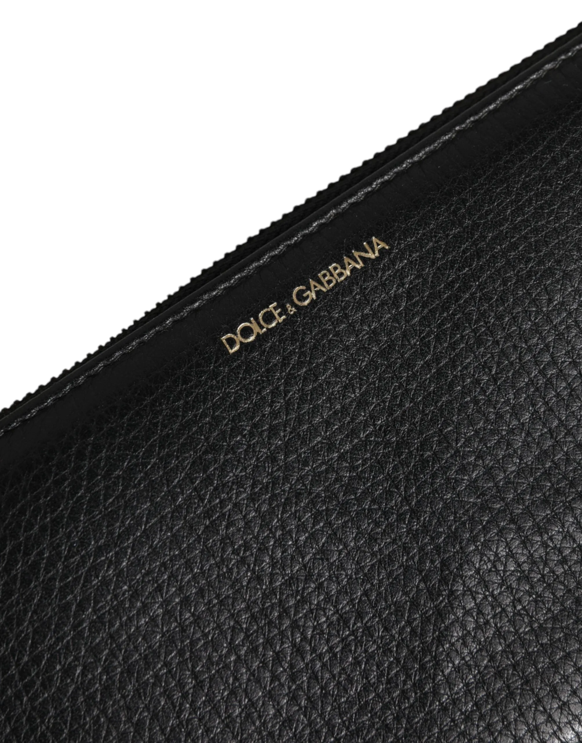 Dolce & Gabbana Black Calfskin Leather Logo Zip Around Continental Wallet sold by Siebentaschen product image thumbnail 5