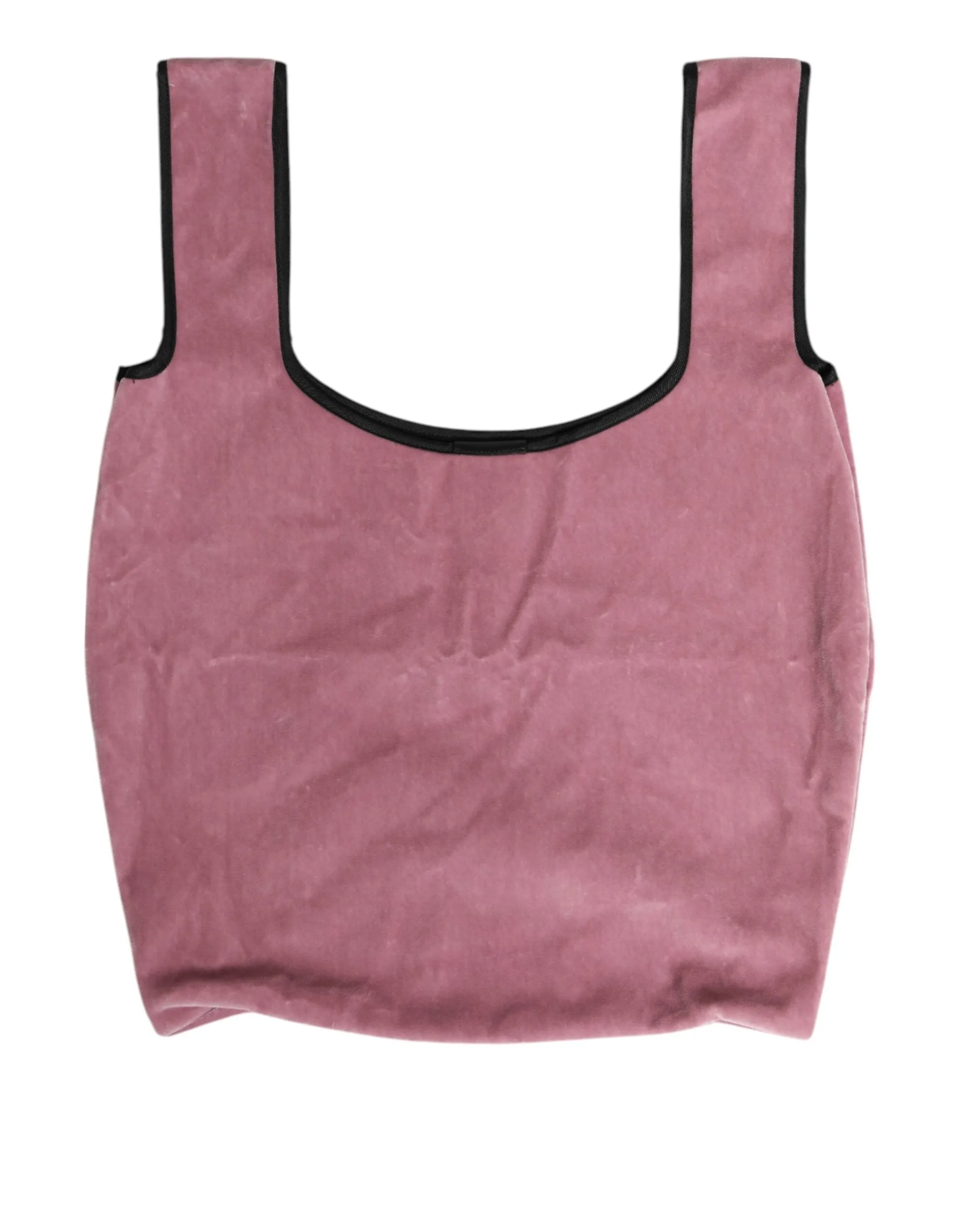 Dolce & Gabbana Pink Cotton Velvet DG MILANO Shoulder Shopping Borse Bag sold by Siebentaschen product image thumbnail 4