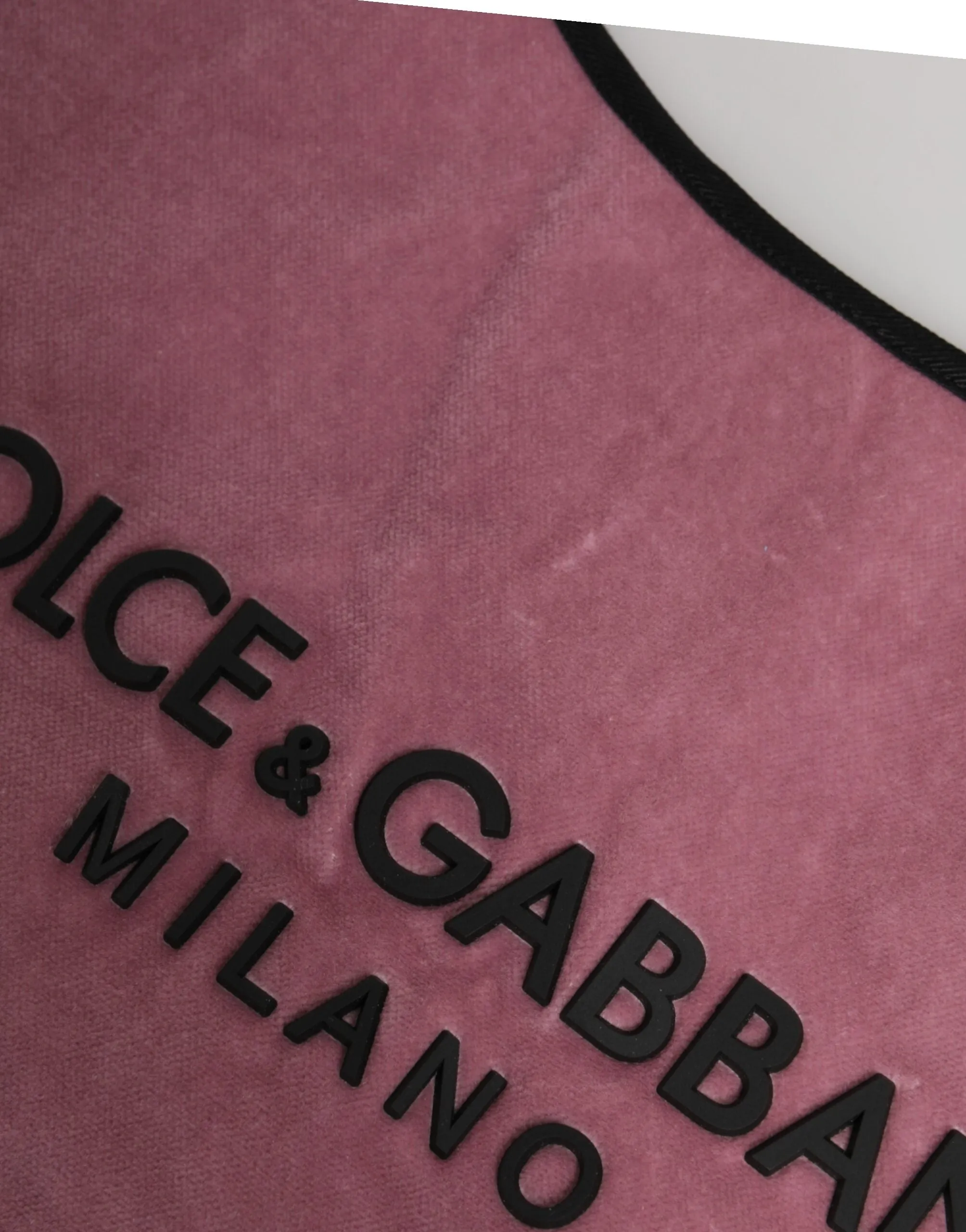 Dolce & Gabbana Pink Cotton Velvet DG MILANO Shoulder Shopping Borse Bag sold by Siebentaschen product image thumbnail 3