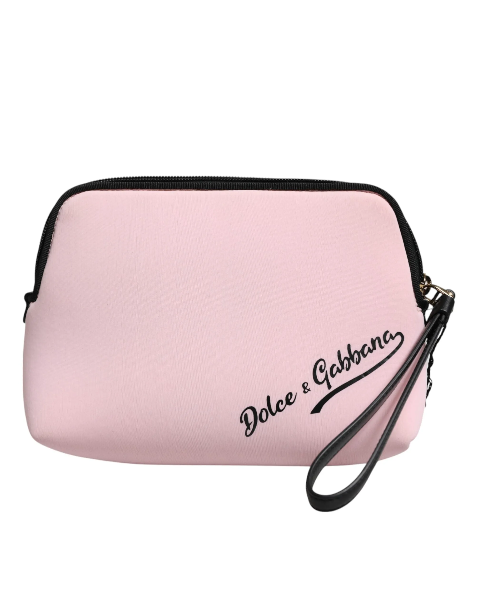 Dolce & Gabbana Pink Solid Nylon DG Logo Print Clutch Zip Borse Pouch Bag sold by Siebentaschen product image thumbnail 2