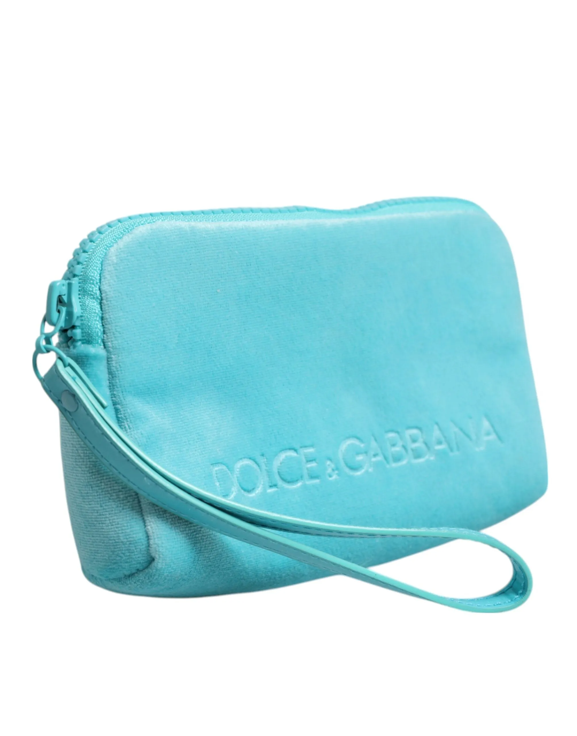 Dolce & Gabbana Light Blue Solid Logo Clutch Sunglasses Holder Pouch Bag sold by Siebentaschen product image thumbnail 3