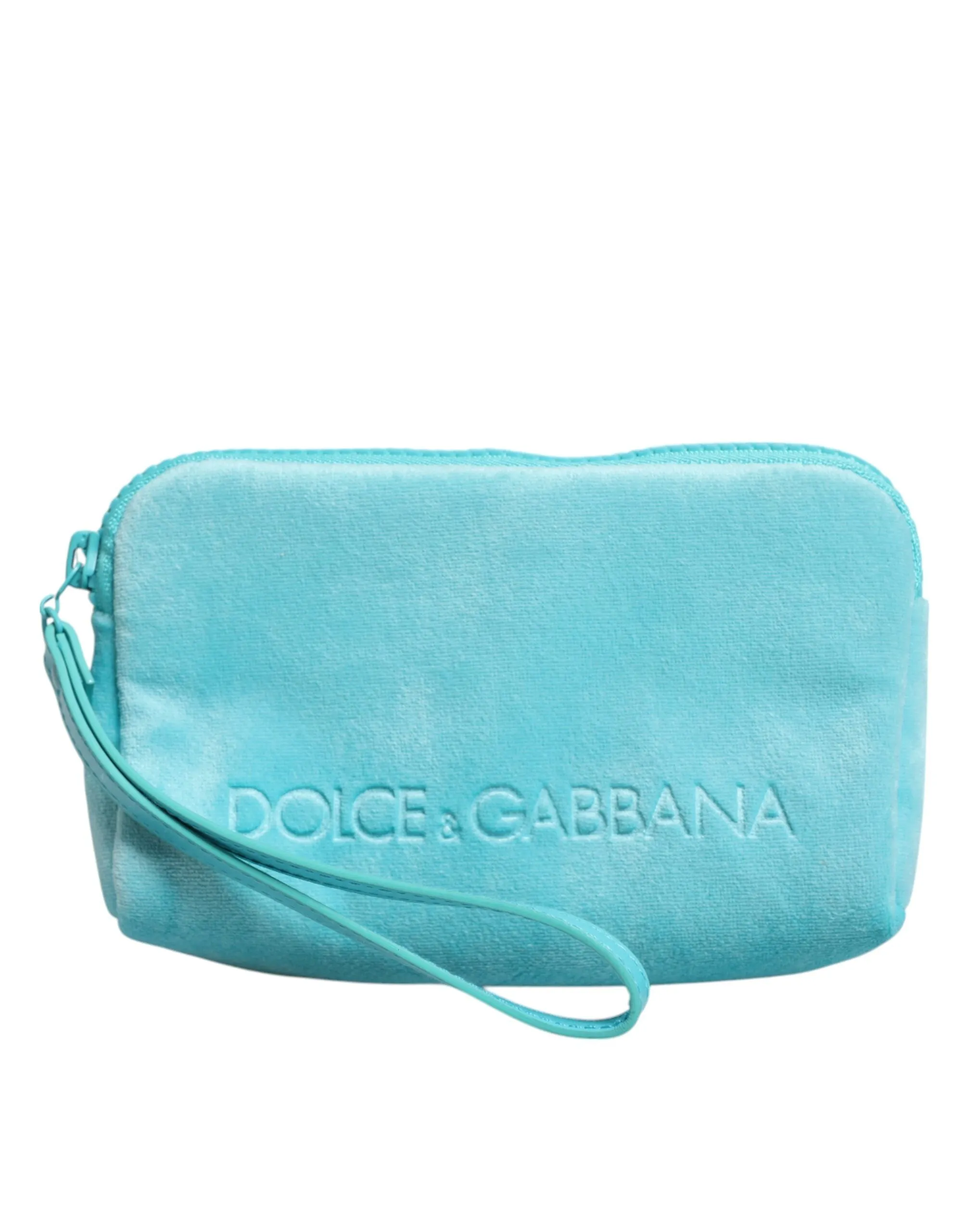 Dolce & Gabbana Light Blue Solid Logo Clutch Sunglasses Holder Pouch Bag sold by Siebentaschen product image thumbnail 2