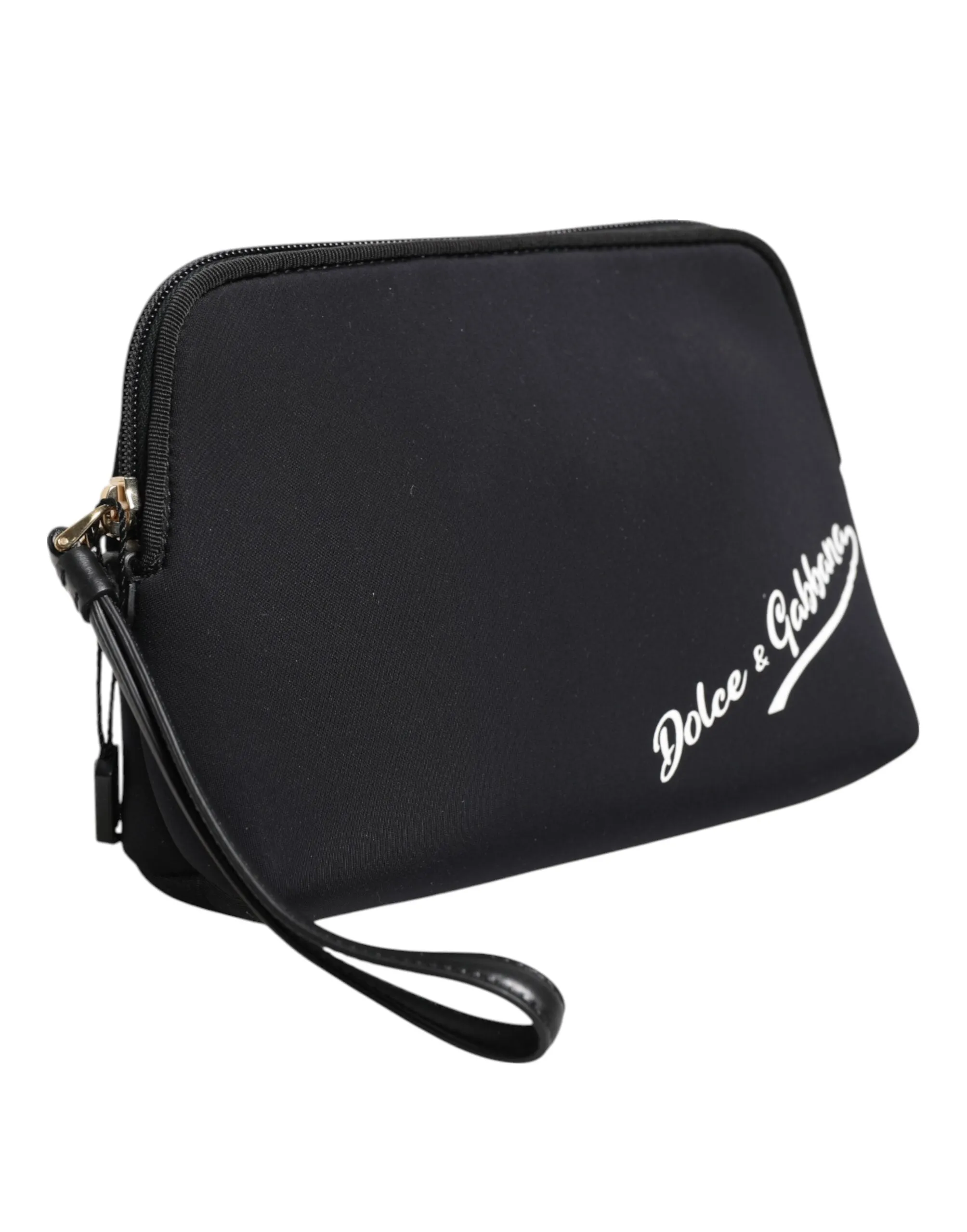 Dolce & Gabbana Black Solid Nylon DG LogoPrint Clutch Zip Borse Pouch Bag sold by Siebentaschen product image thumbnail 3