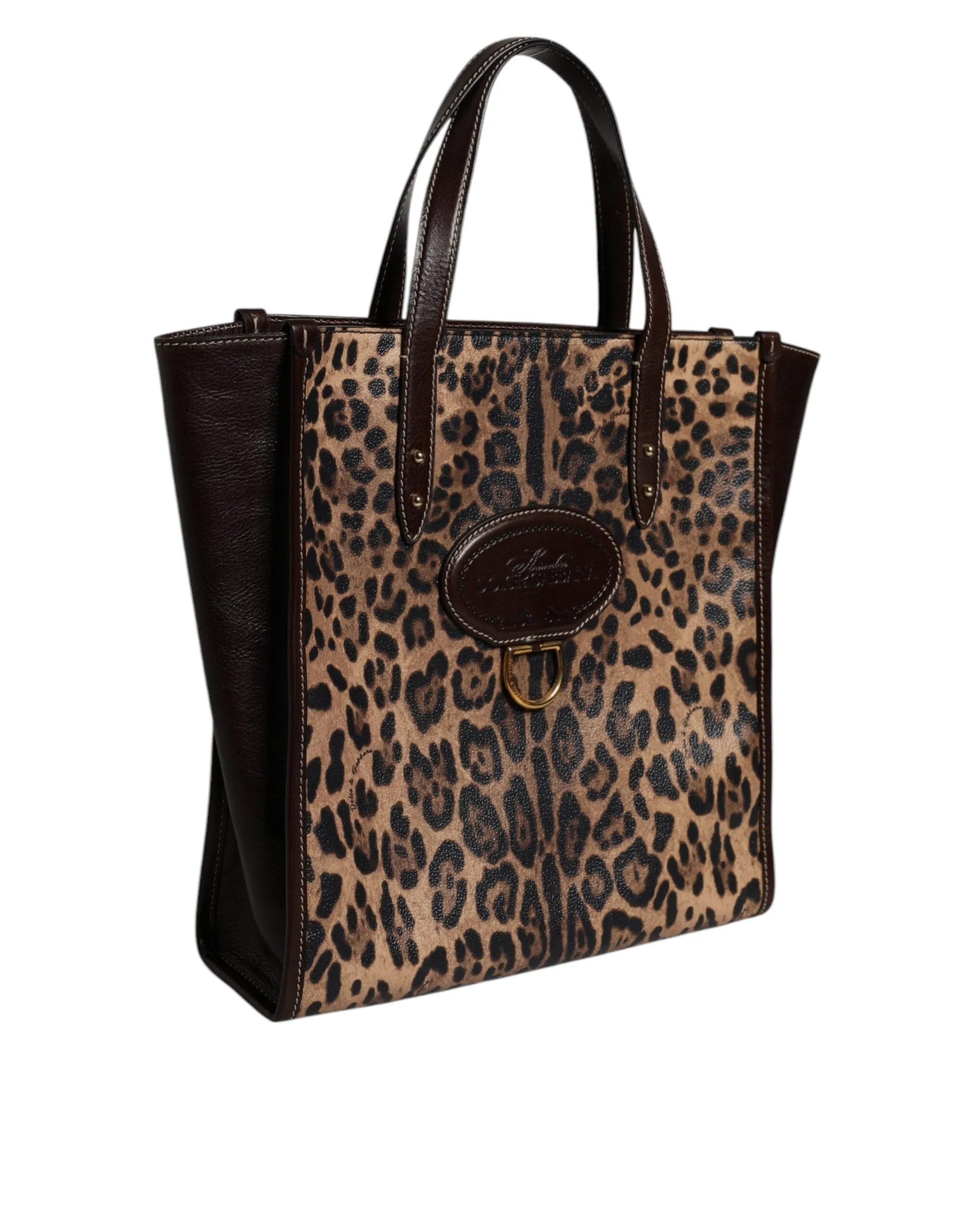 Dolce & Gabbana Multicolor Leopard Shopping Tote Shoulder WomenBorse Bag sold by Siebentaschen product image thumbnail 3